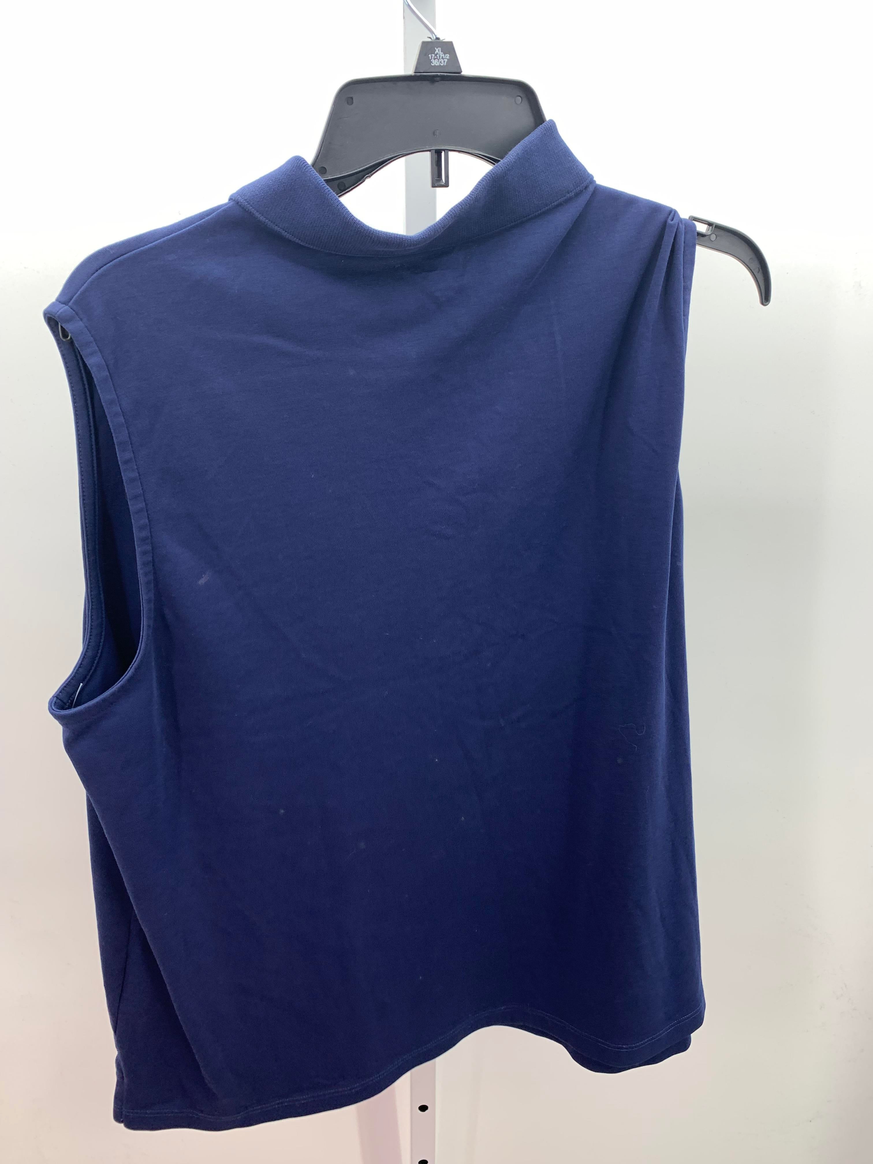 Lands End Size 1X Womens Sleeveless Shirt