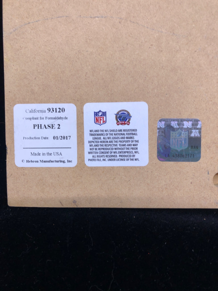 "CUTEST LITTLE PATRIOTS FAN" WOOD PICTURE FRAME.