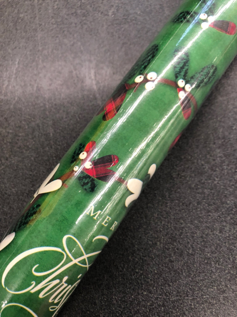 NIP GREEN MERRY CHRISTMAS WRAPPING PAPER.