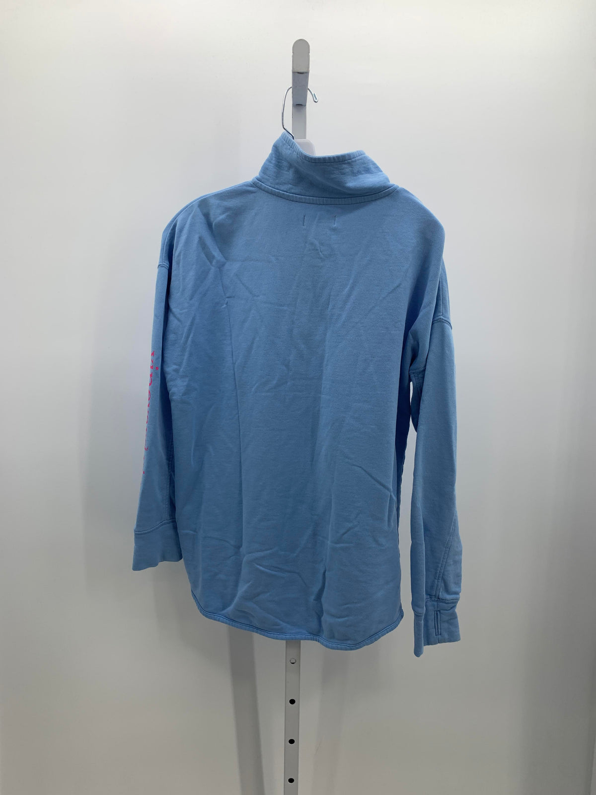 QUARTER ZIP PINK LOGO PULLOVER