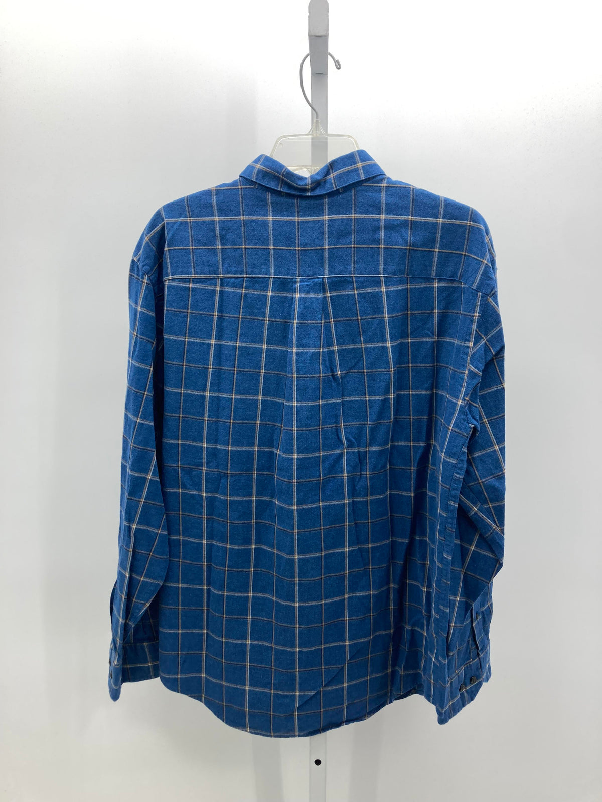 PLAID BTN DOWN