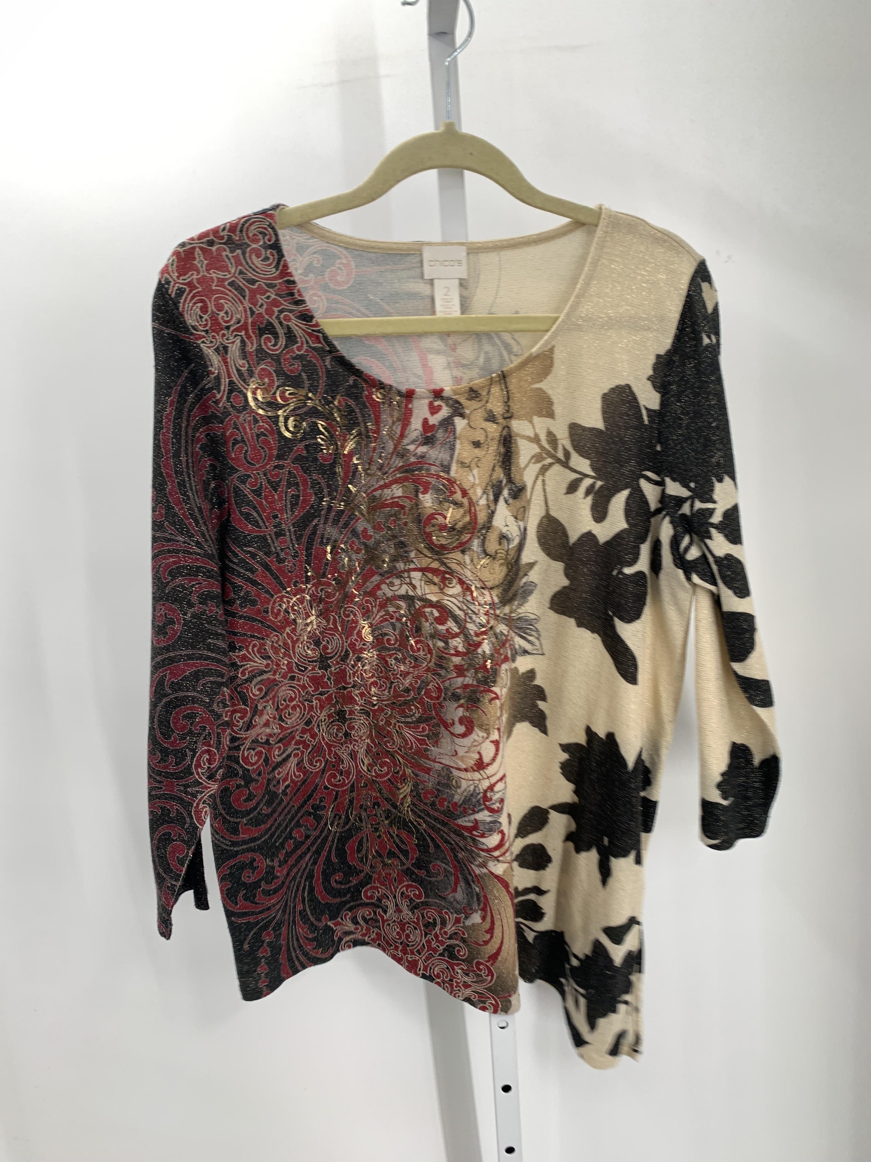 Chico's Size Medium Misses 3/4 Sleeve Sweater