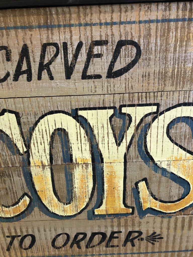WOOD HAND CARVED DECOYS WALL ART.