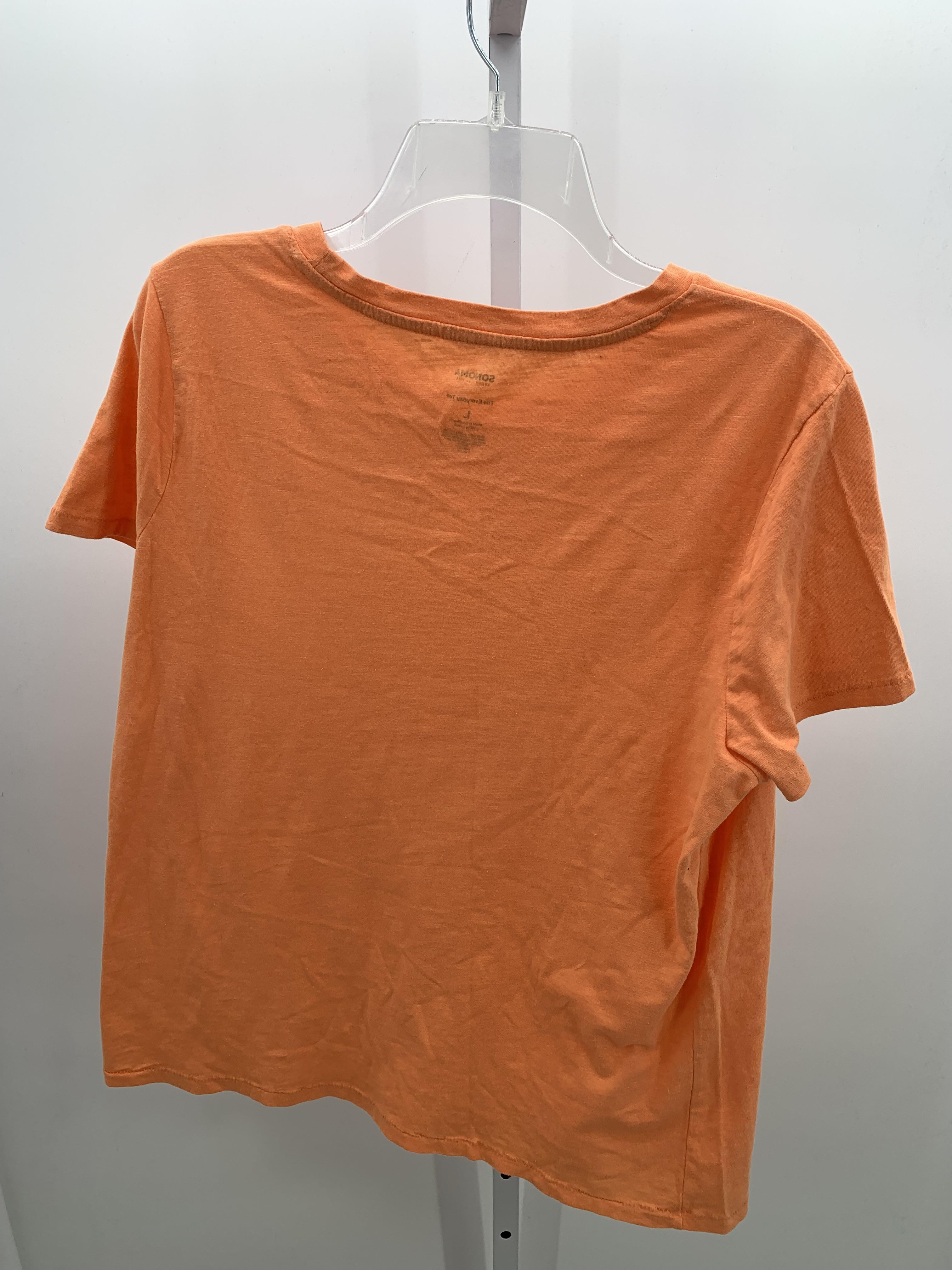 Sonoma Size Large Misses Short Sleeve Shirt