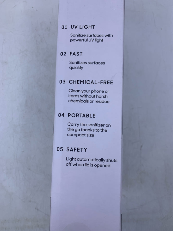 NIB UV-ZONE PHONE SANITIZER.