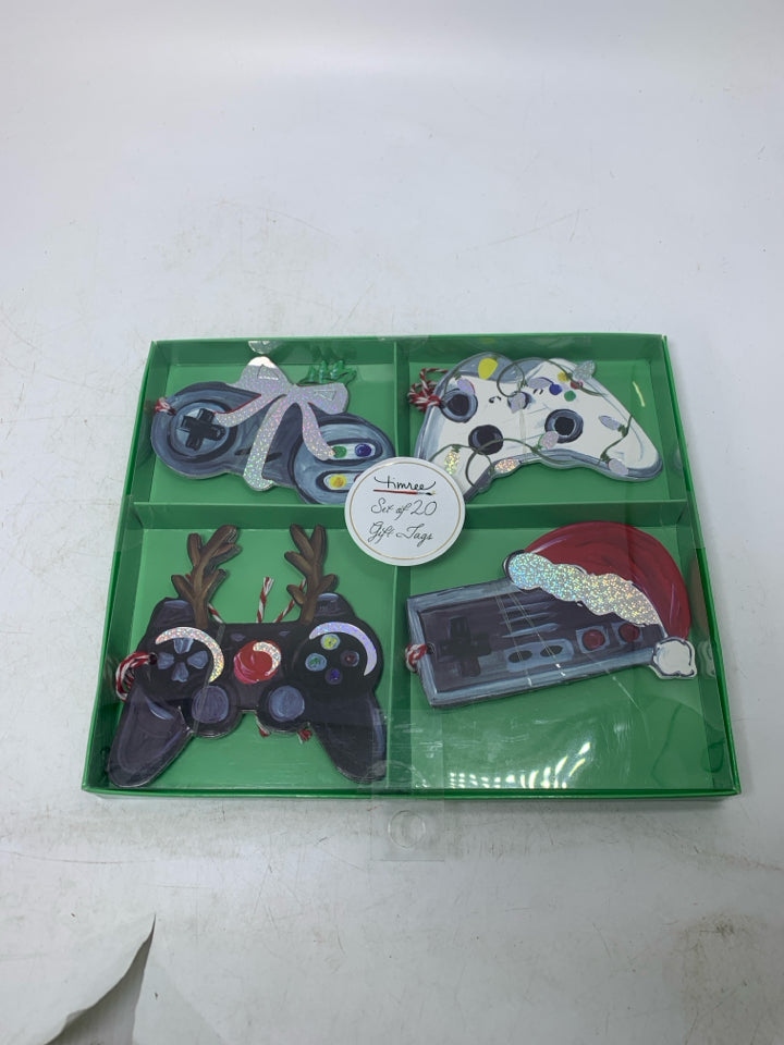 NIP 20 GAME CONTROLLERS GIFT TAGS.