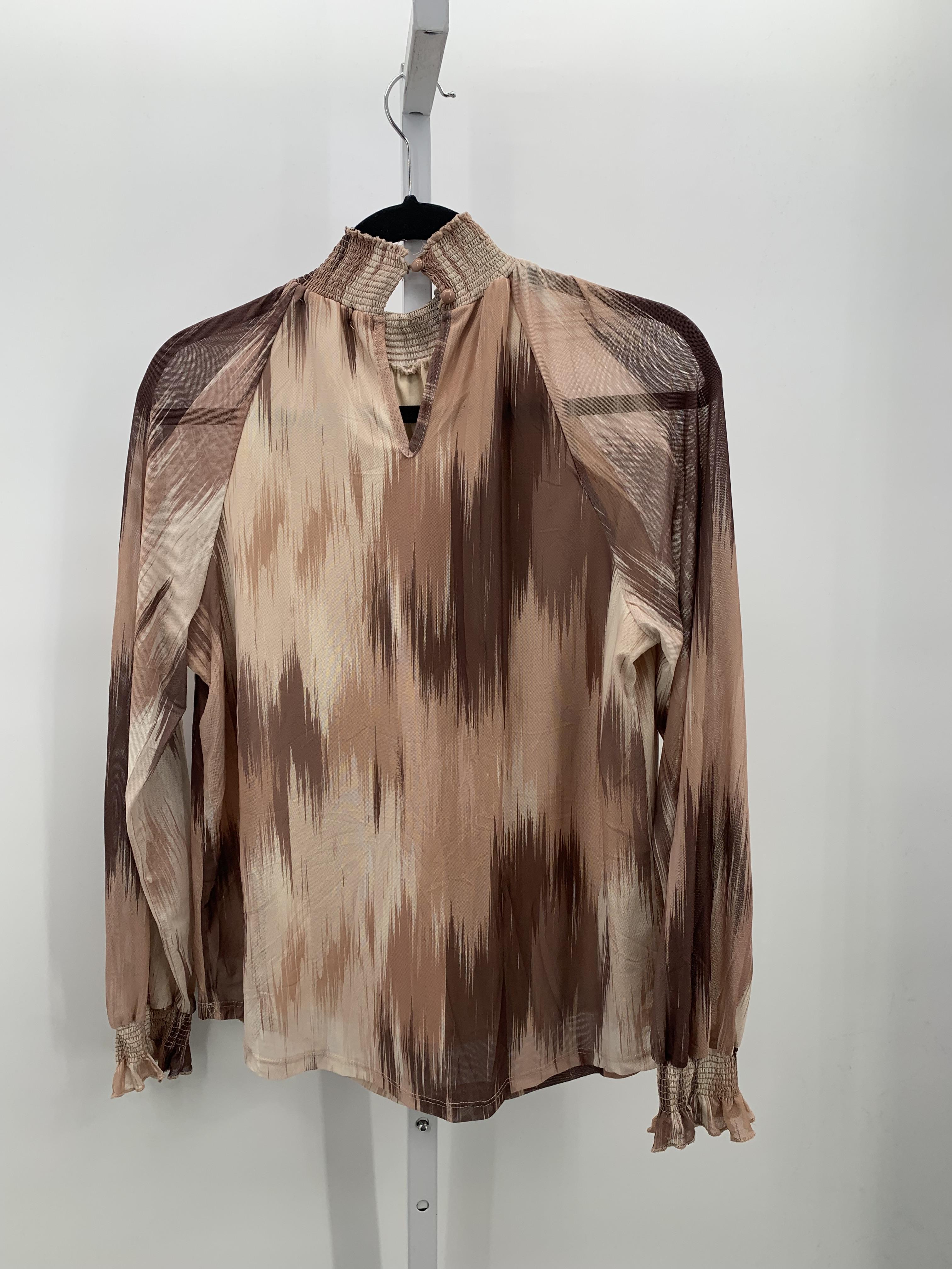 Kathy Ireland Size Large Misses Long Sleeve Shirt