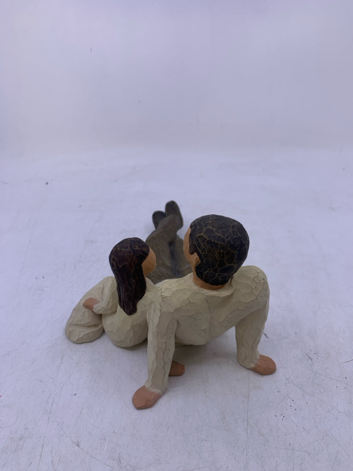 FATHER & DAUGHTER SITTING DOWN.