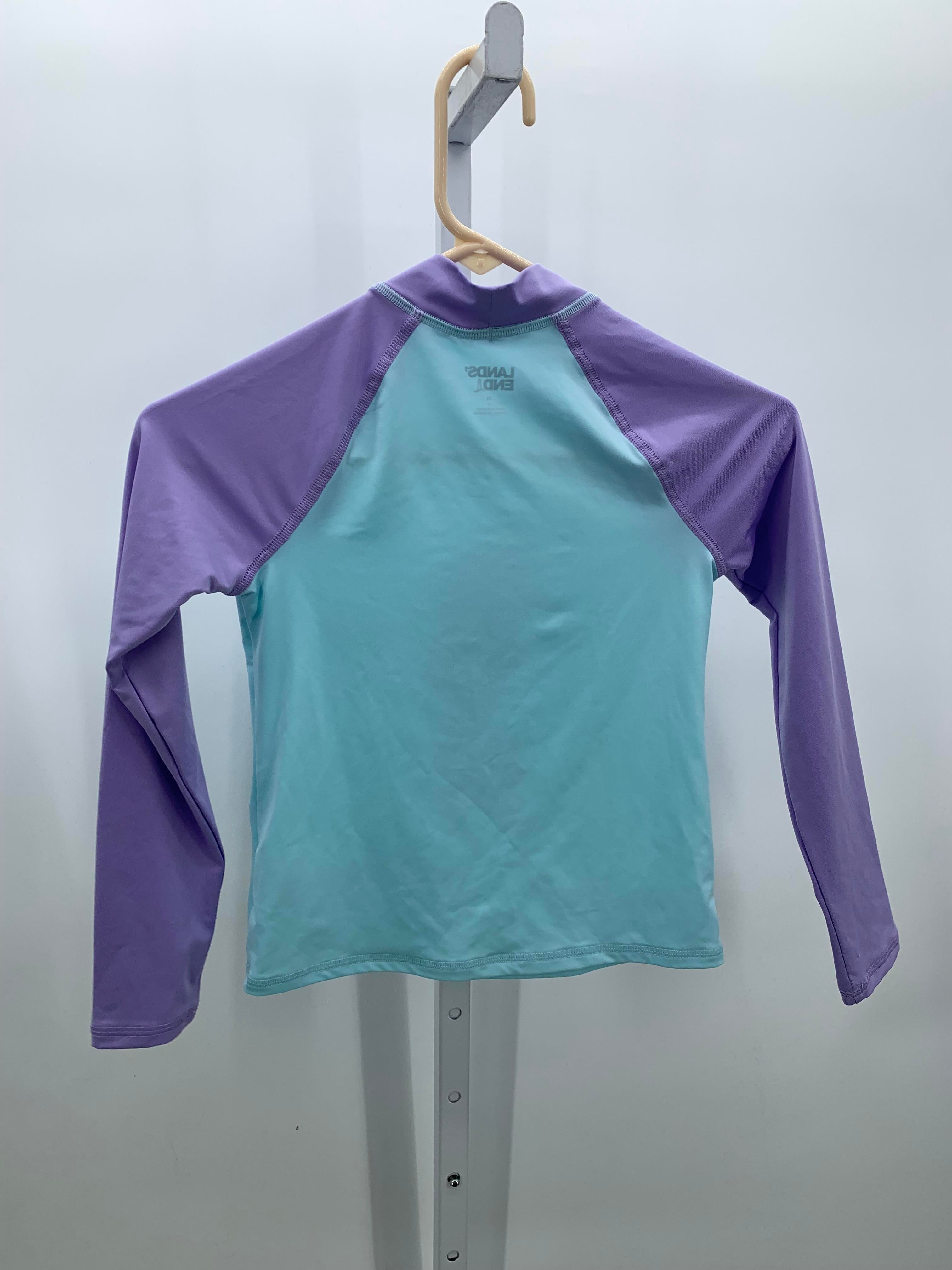 Lands End Size 8 Girls Swim Shirt