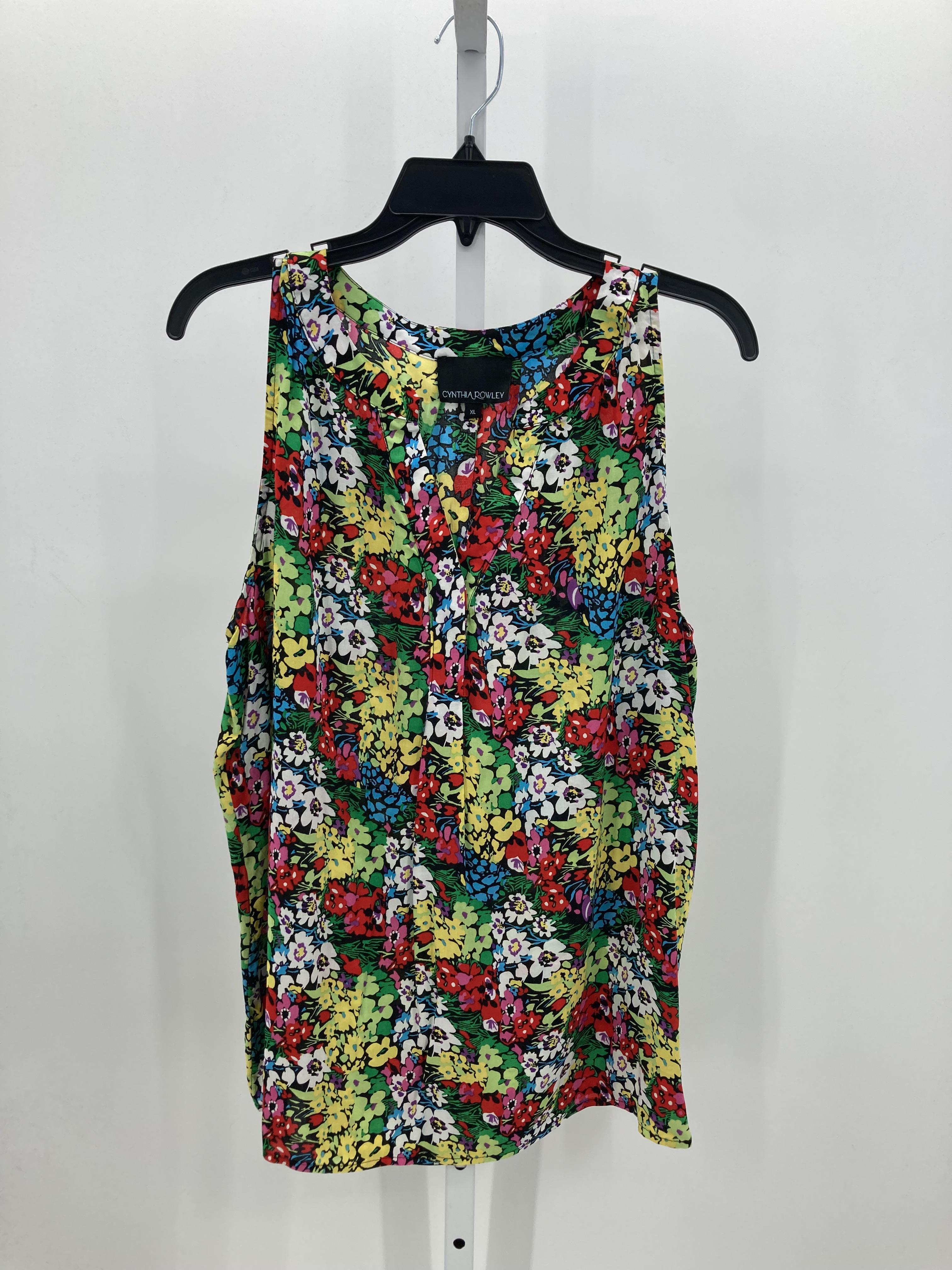 Cynthia Rowley Size Extra Large Misses Sleeveless Shirt