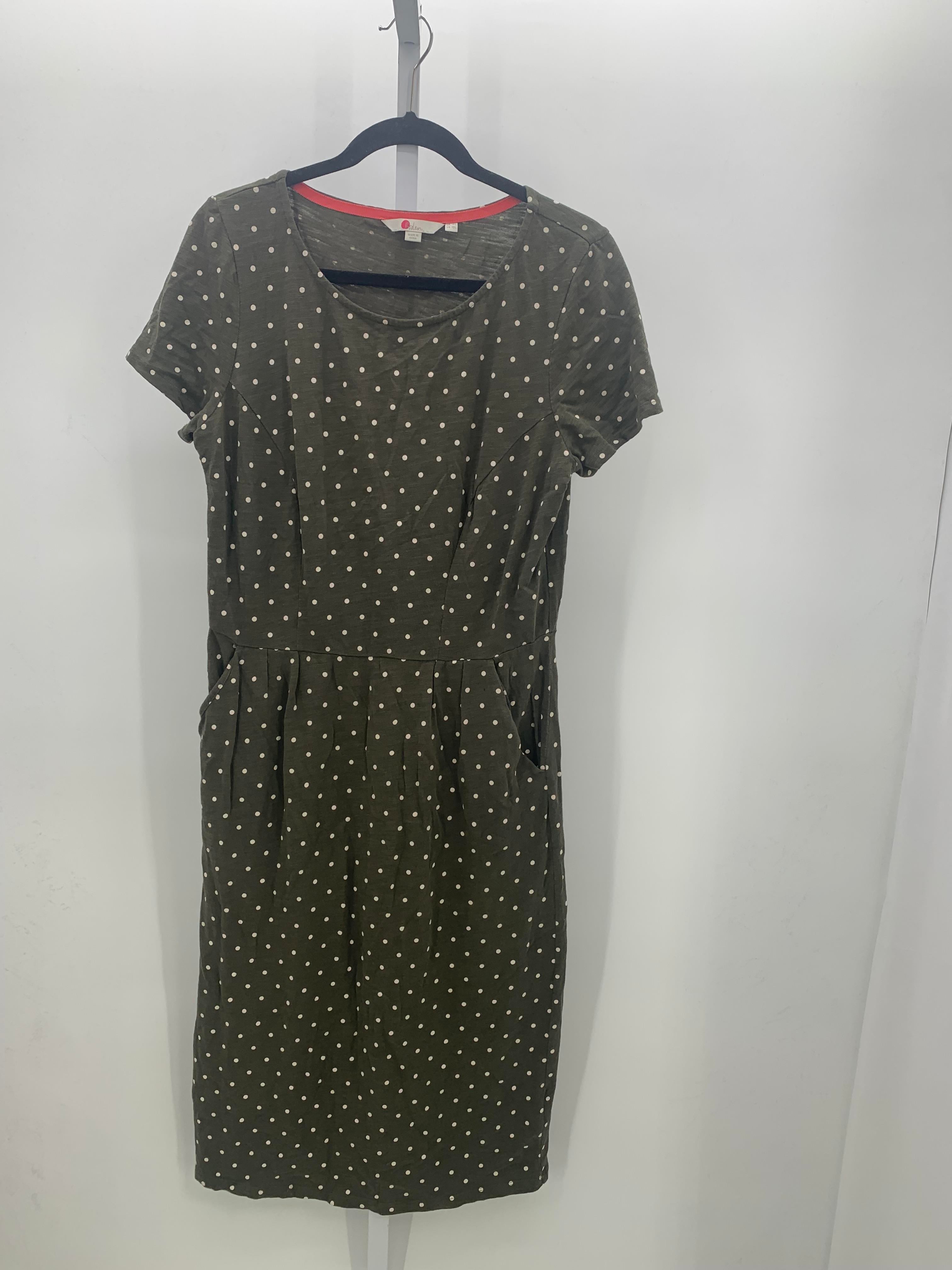Boden Size 10 Long Misses Short Sleeve Dress