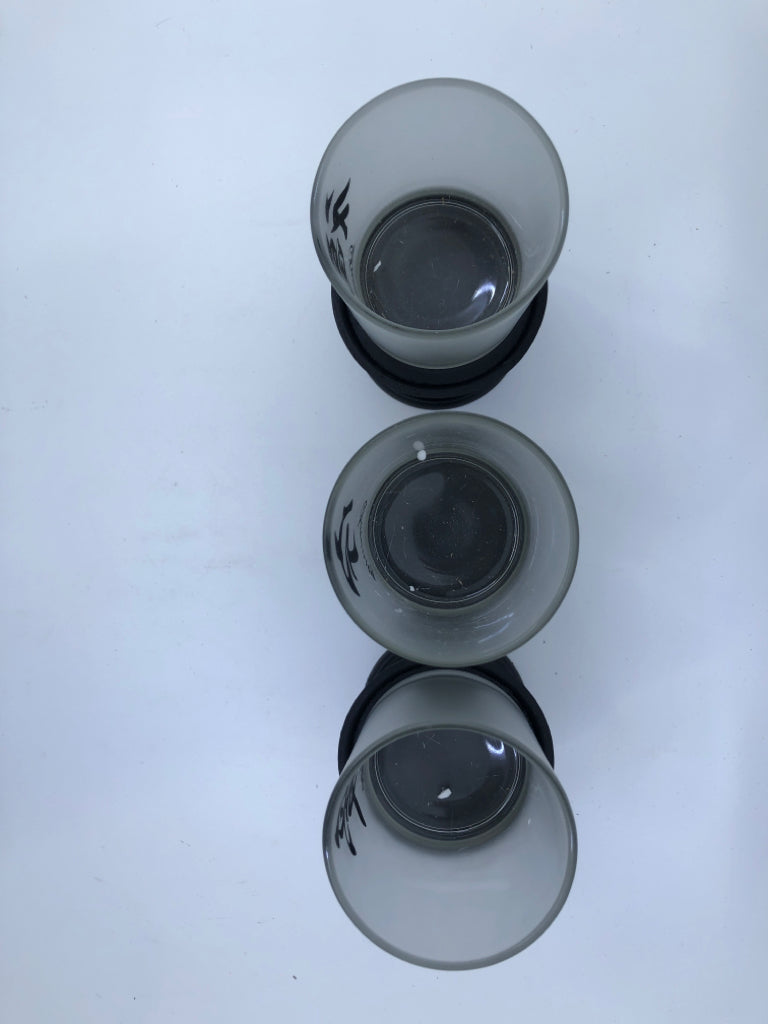 NIB 6 PC CANDLE HOLDER SET LUCK, SERENITY, LOVE