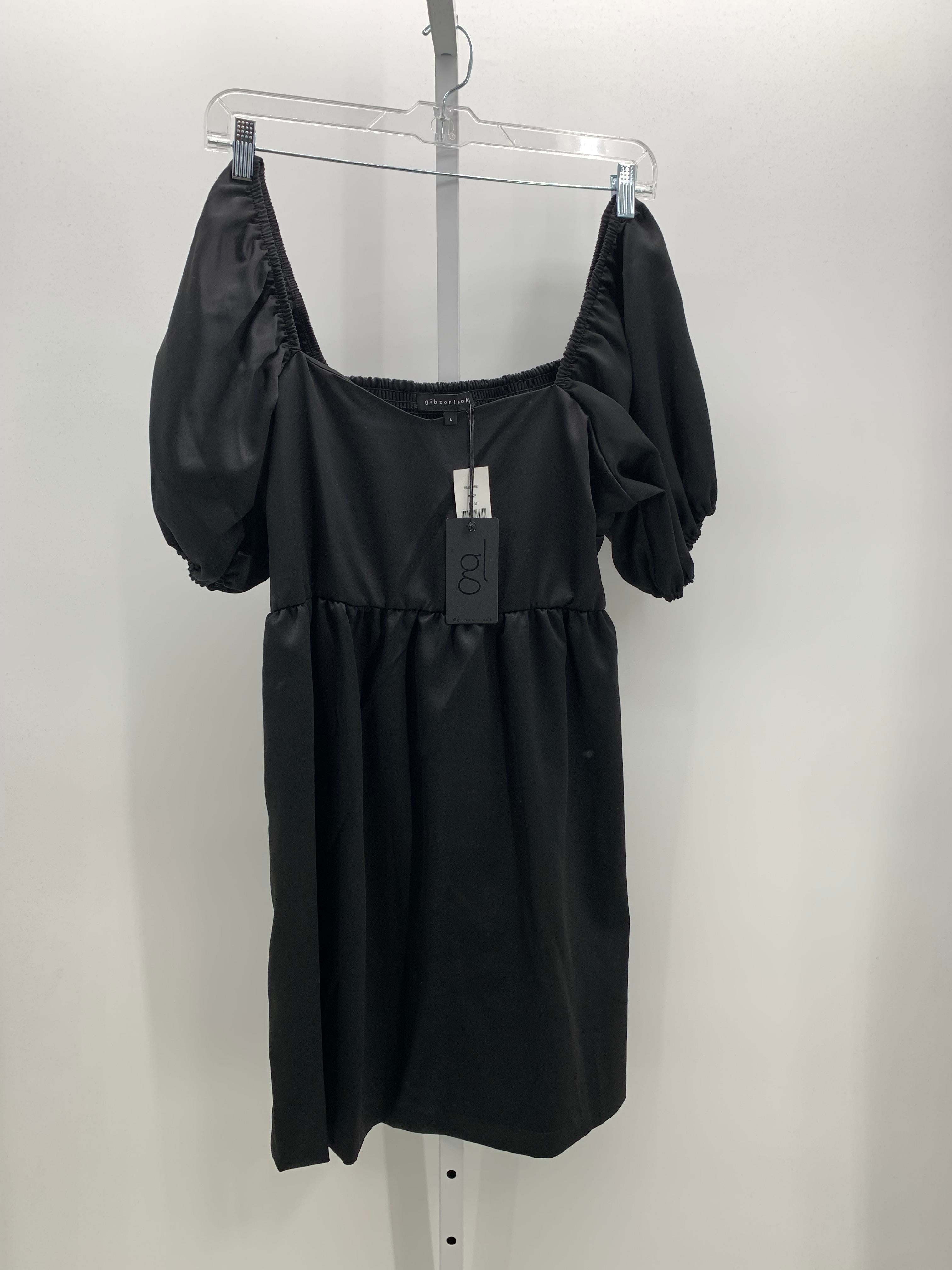 Gibson Size Large Misses Short Sleeve Dress