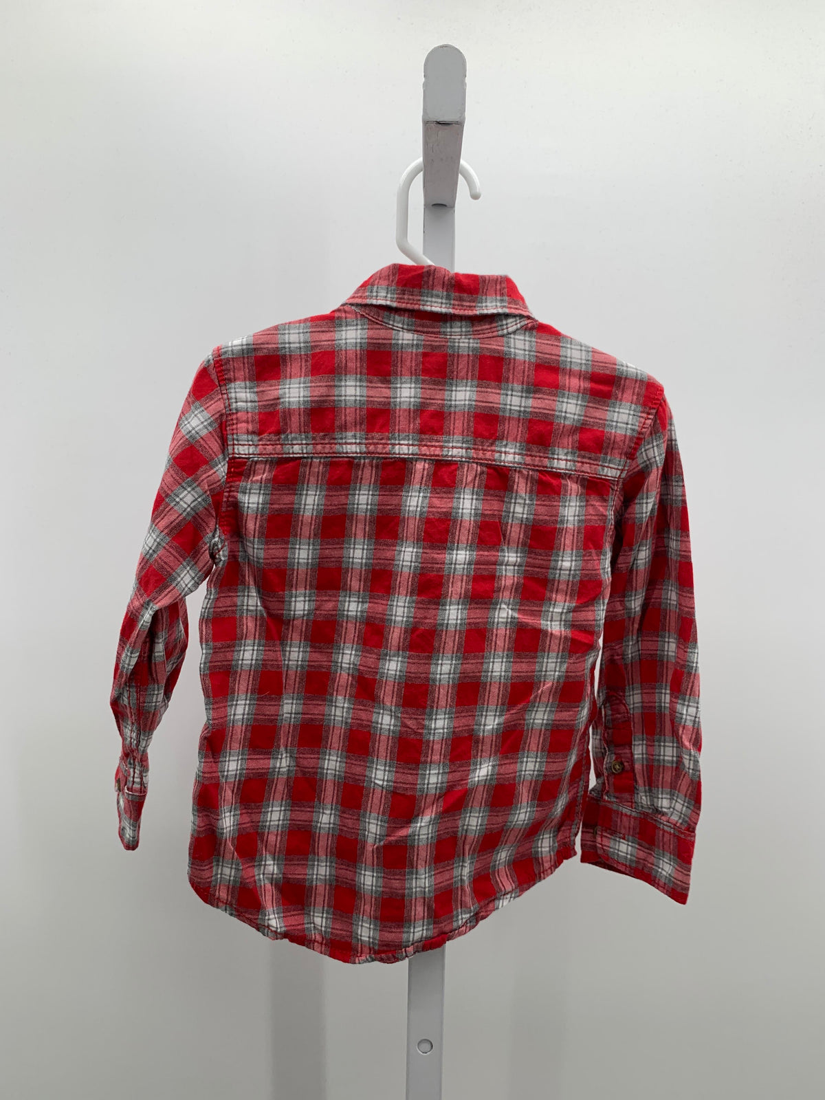 GREY PLAID BTN DOWN
