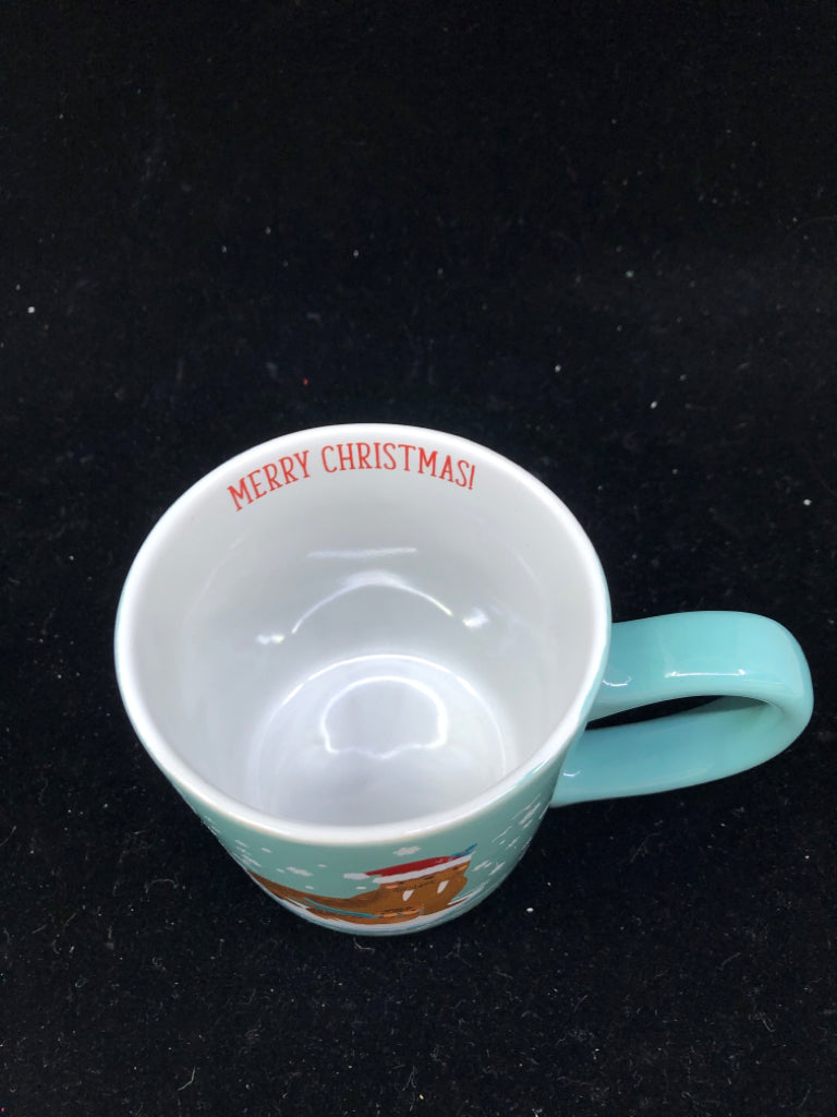 TEAL WALRUS MUG.
