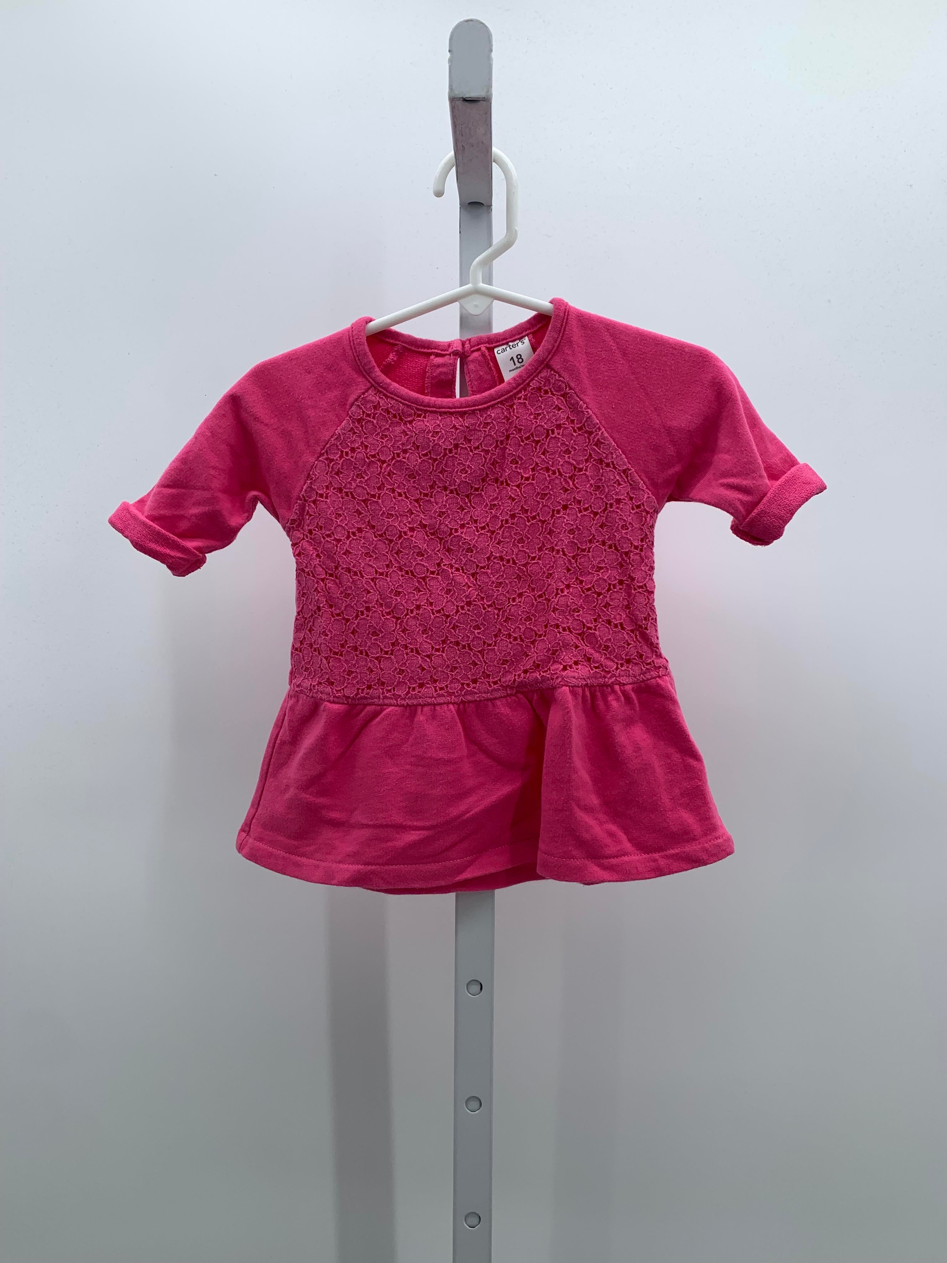 Carters Size 18 Months Girls Long Sleeve Shirt