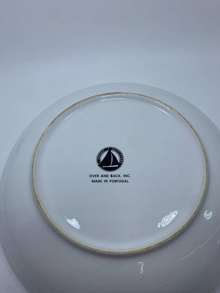 LARGE WHITE CERAMIC SPAGHETTI BOWL.