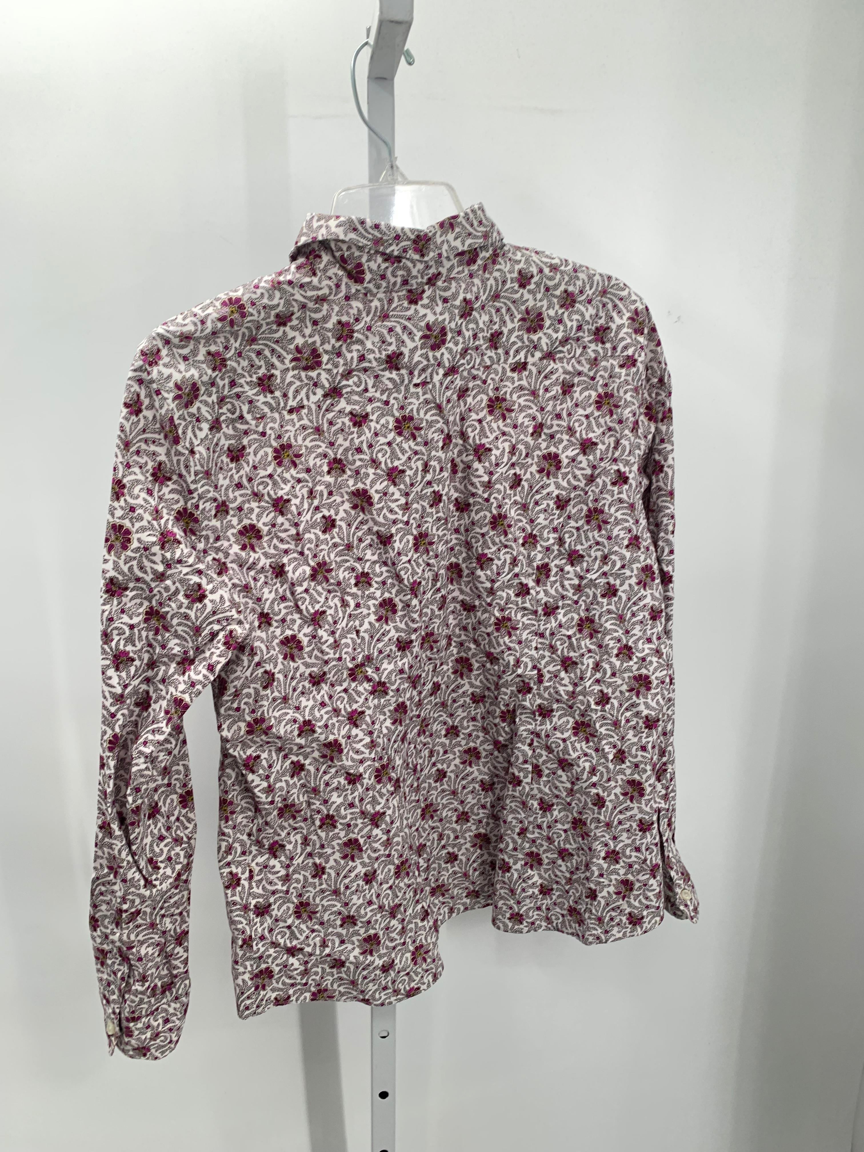 Lands End Size 16 Misses Long Sleeve Shirt