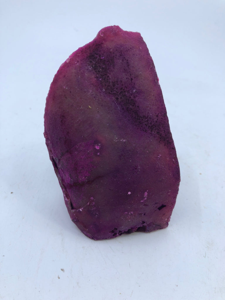 PINK POLISHED CUT GEODE ROCK.
