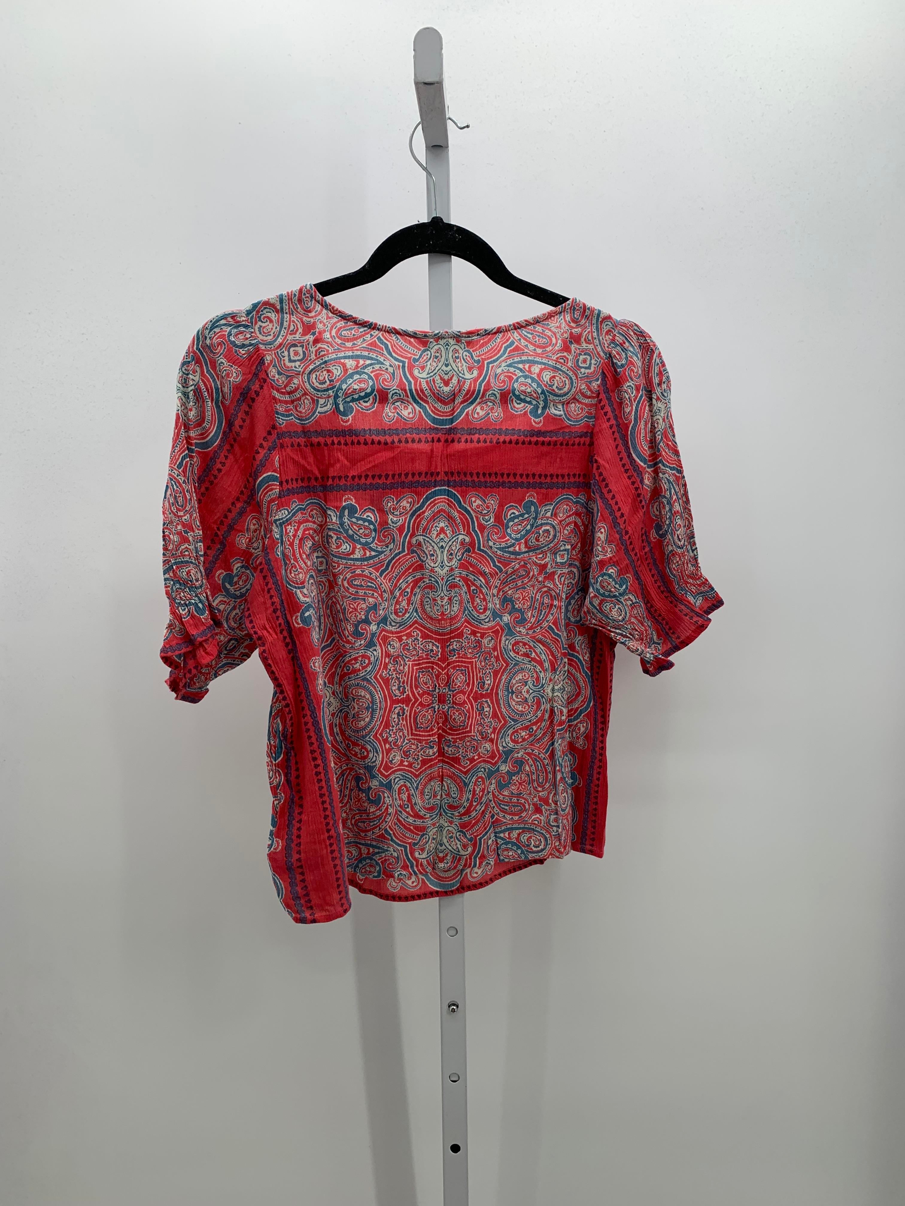 Lucky Brand Size Medium Misses Short Sleeve Shirt