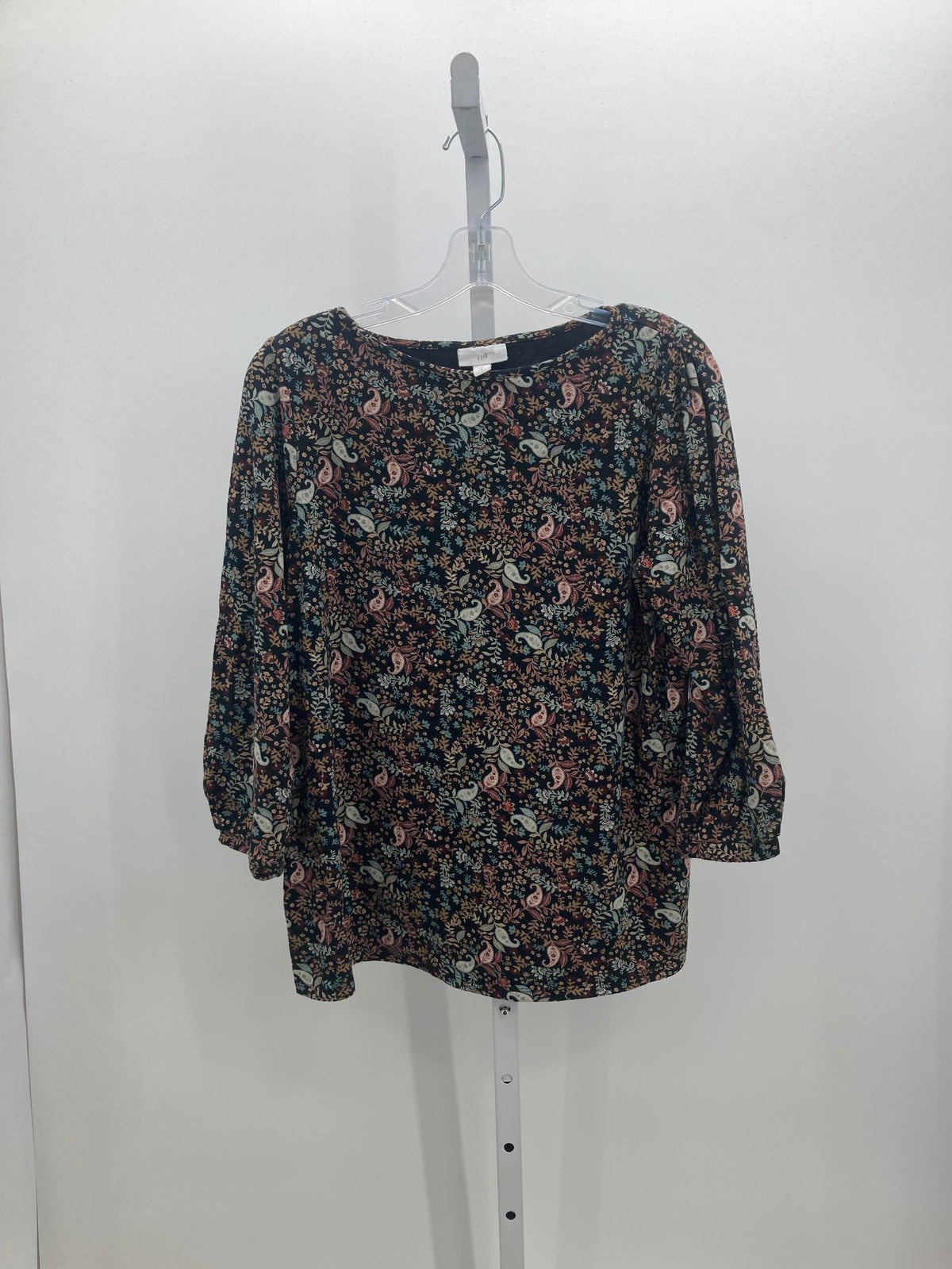 J-Jill Size Small Misses 3/4 Sleeve Shirt