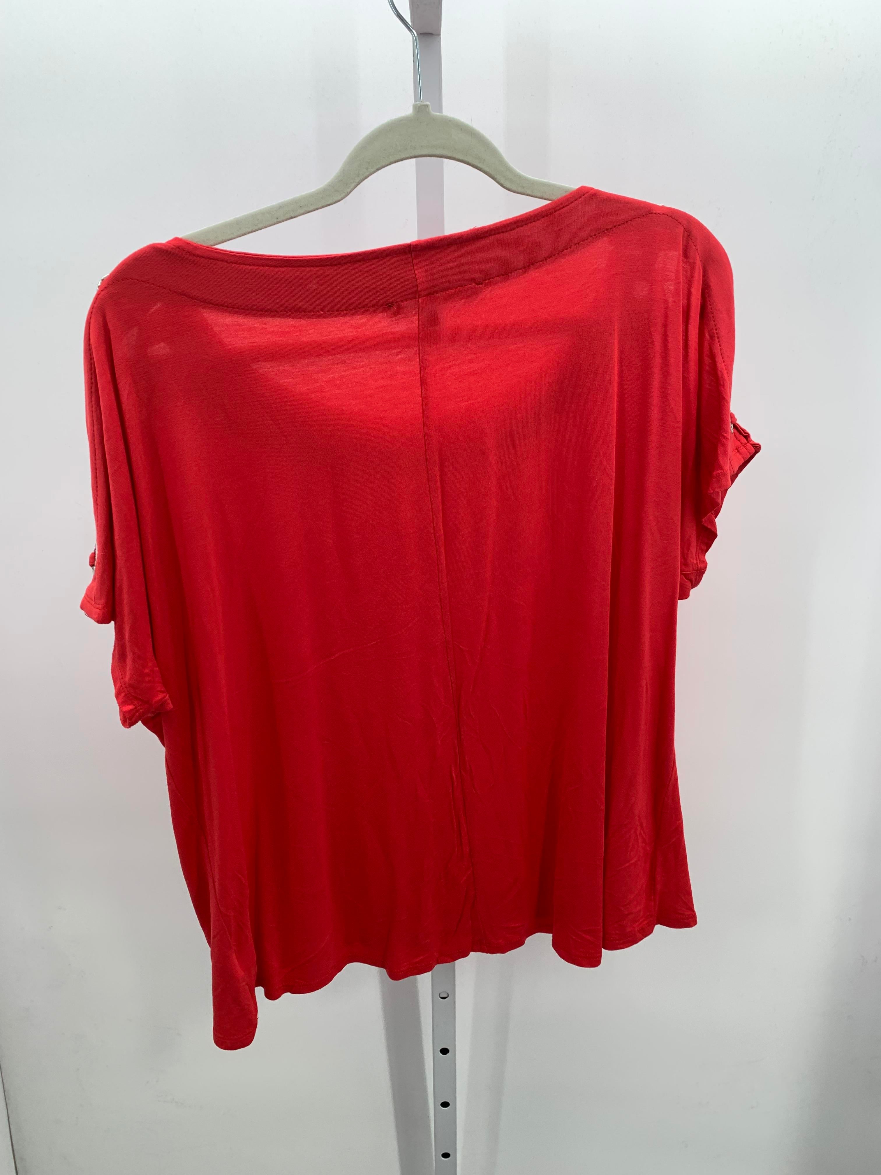 Size Extra Large Misses Short Sleeve Shirt