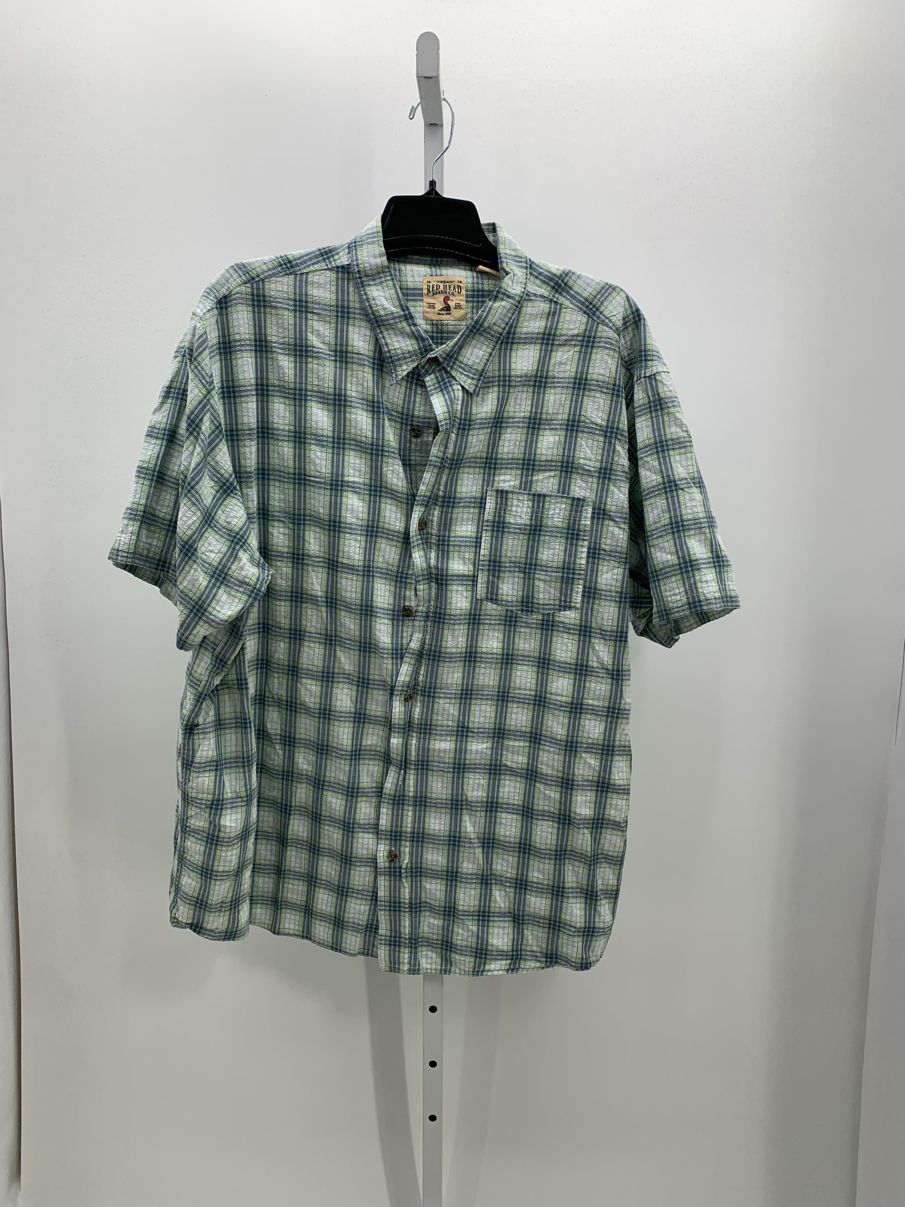 GREEN WHITE PLAID