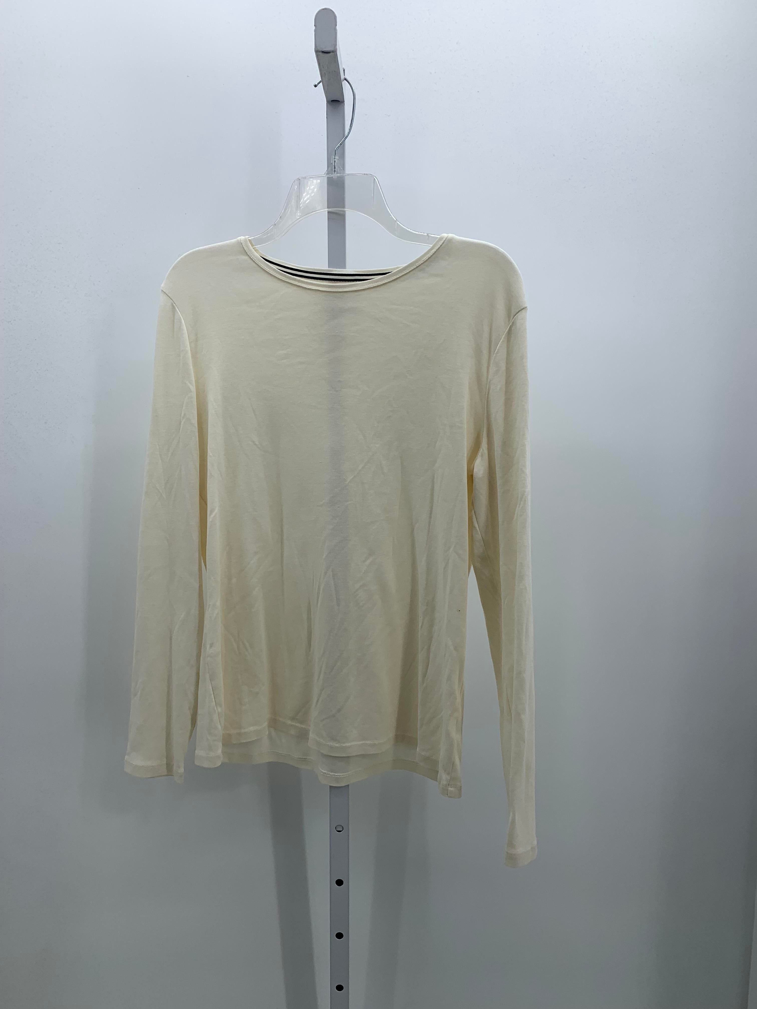 Talbots Size Large Misses Long Sleeve Shirt