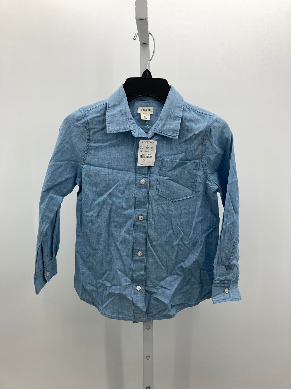 crewcuts Size 6-7 Girls Long Sleeve Shirt