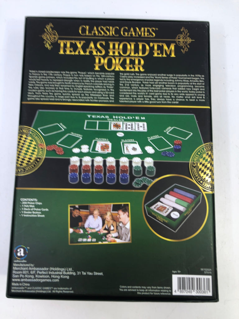 NIB TEXAS HOLD EM.