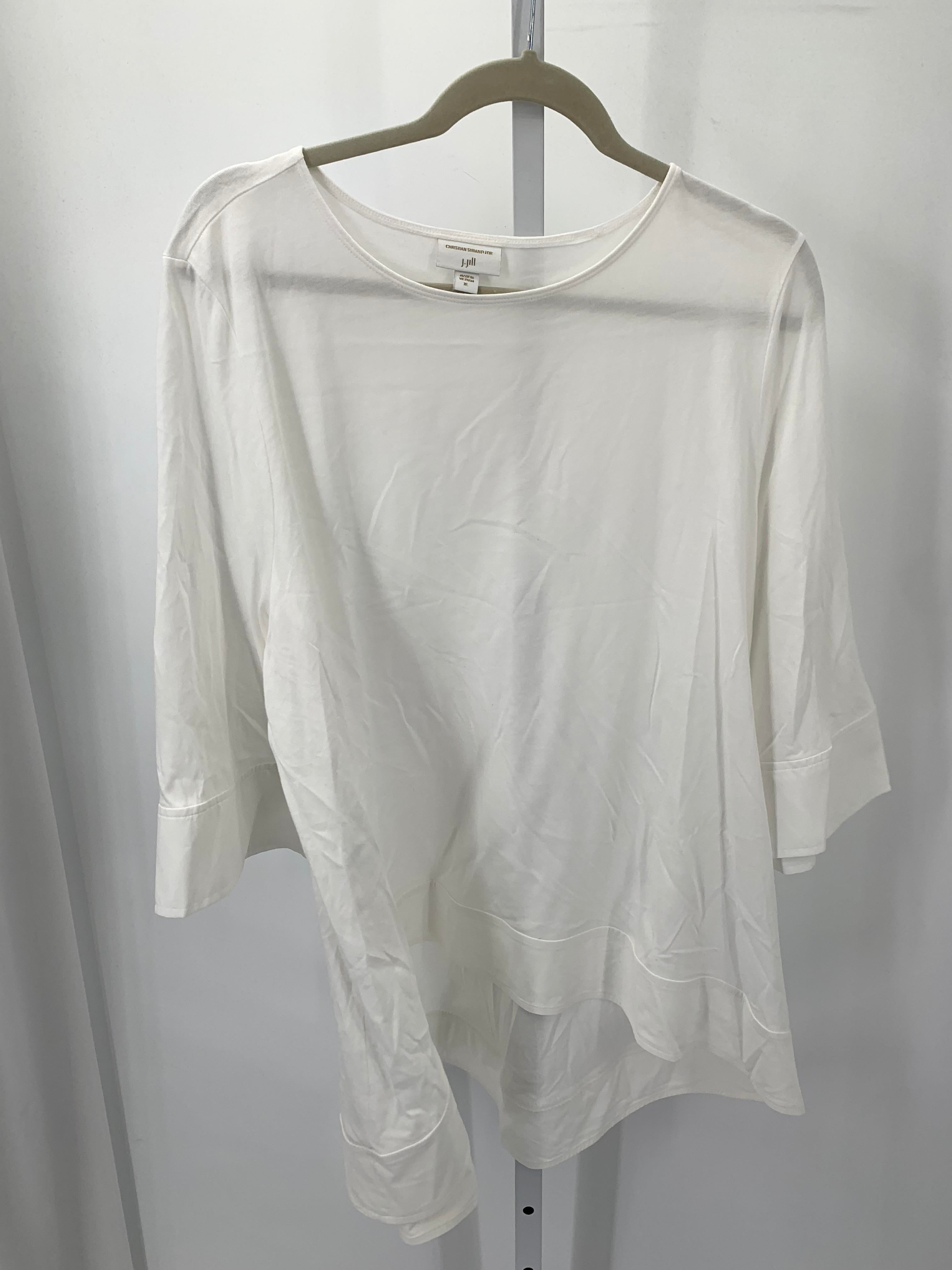 J-Jill Size Extra Large Misses 3/4 Sleeve Shirt