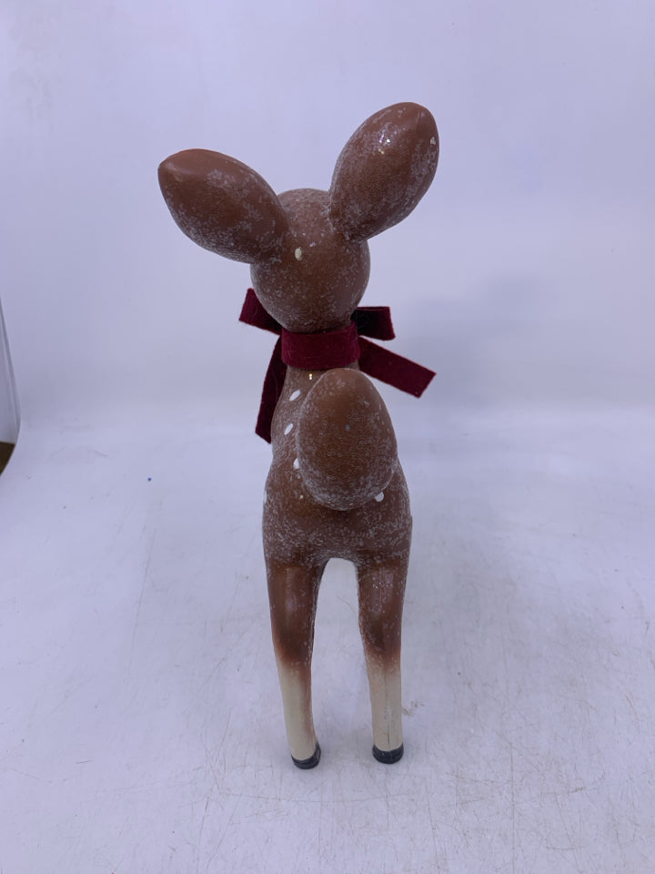 CERAMIC SHIMMER BABY DEER STANDING.