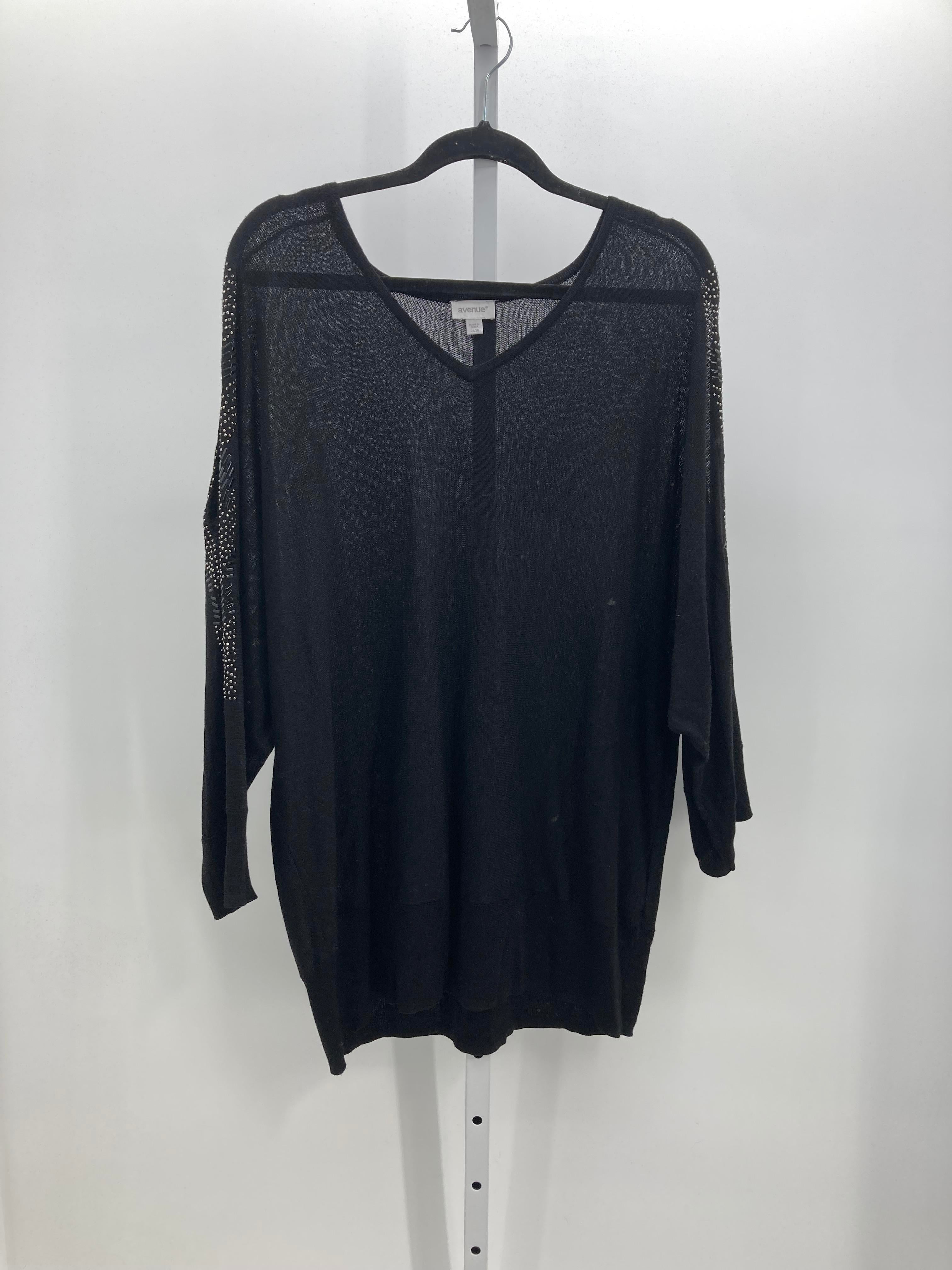 Avenue Size 26/28 W Womens Long Slv Sweater