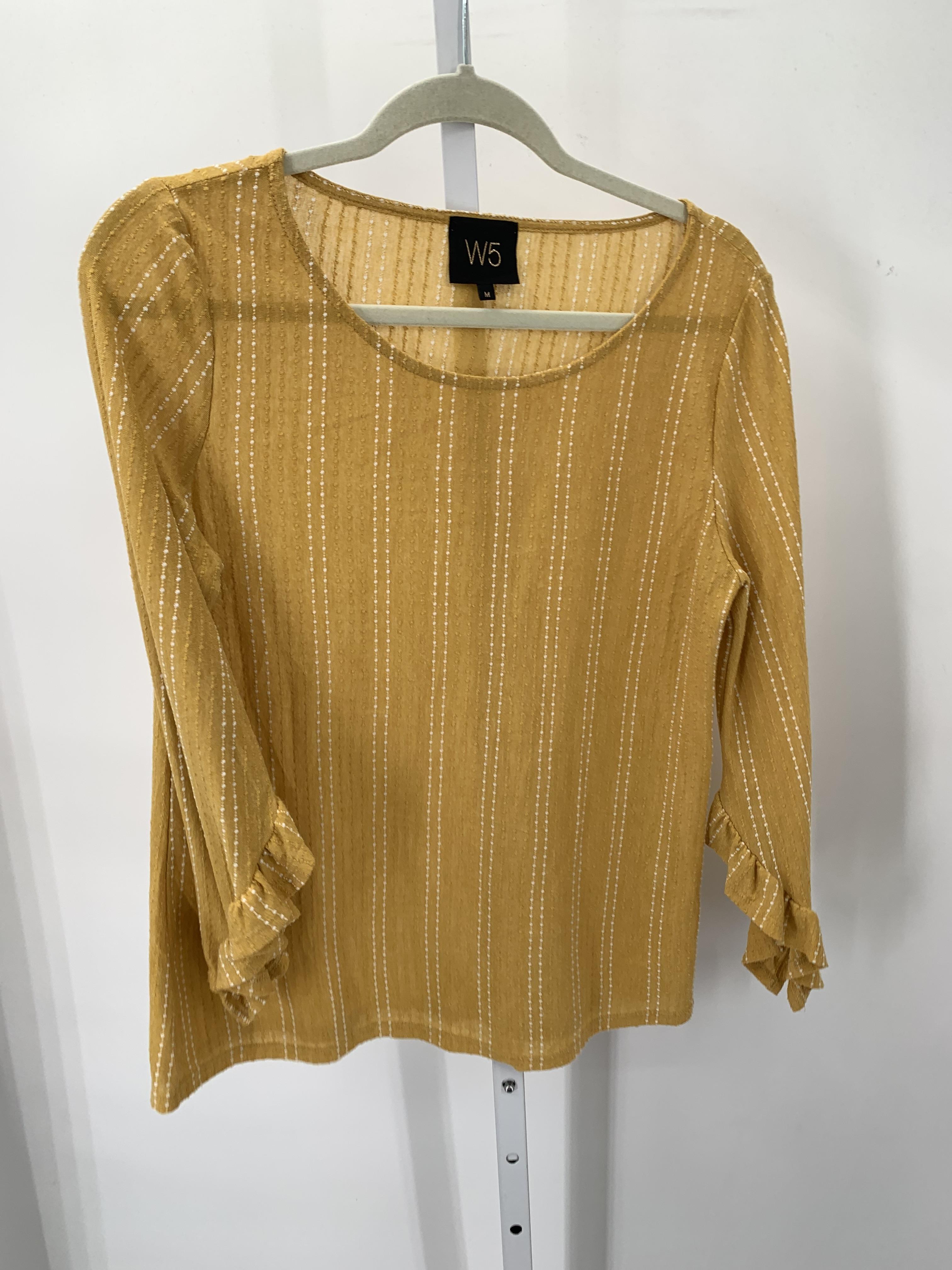 W5 Size Medium Misses 3/4 Sleeve Shirt