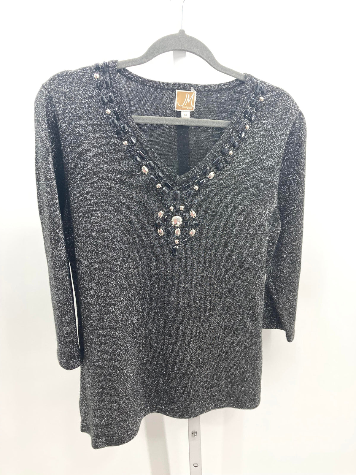 JM Collection Size Large Petite Petite 3/4 Sleeve Sweater