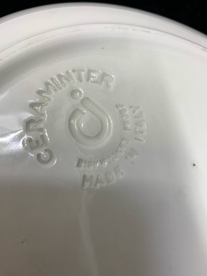 PASTEL DAISY OVAL SERVING PLATTER.