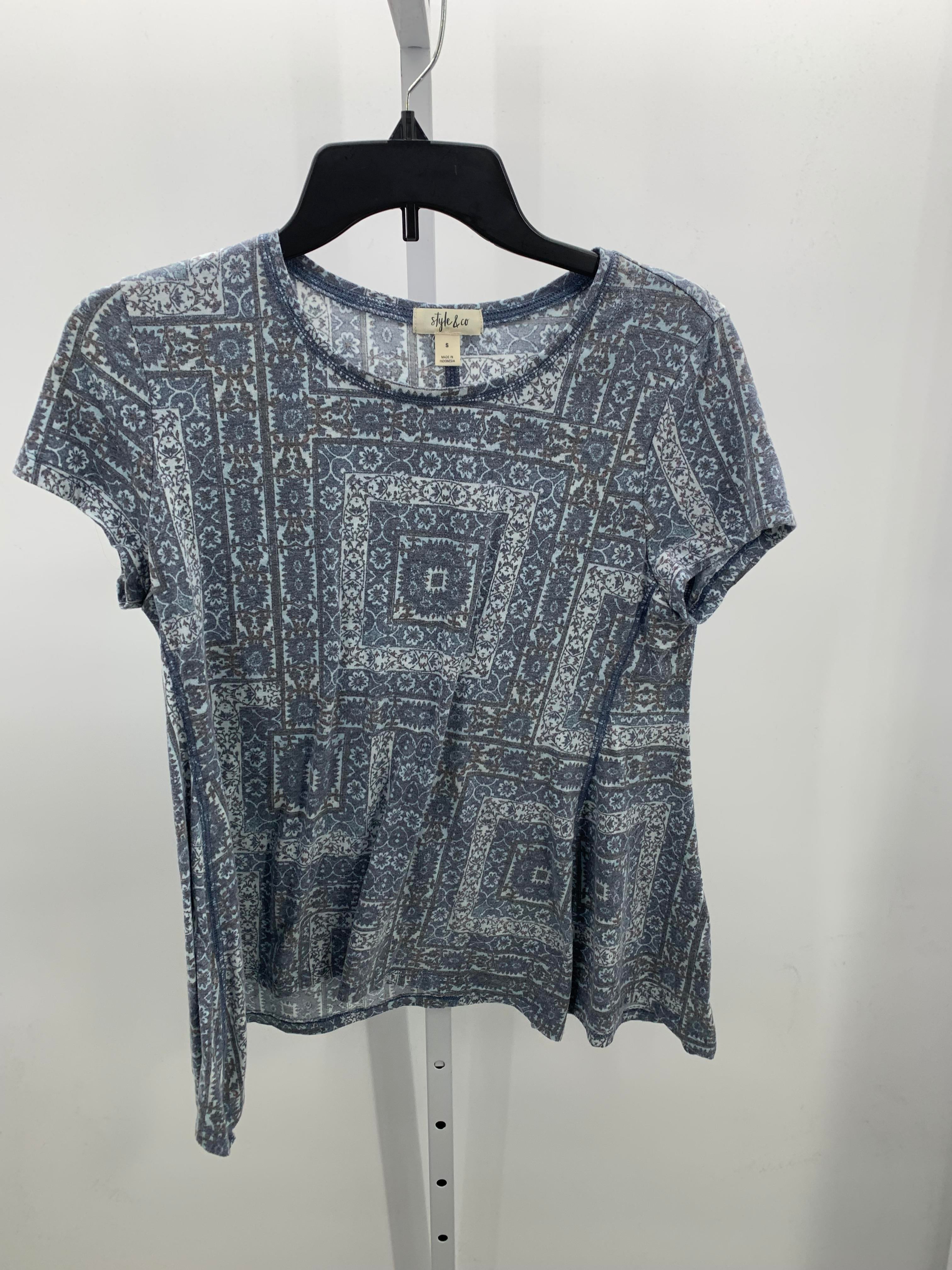 Style & Co. Size Small Misses Short Sleeve Shirt