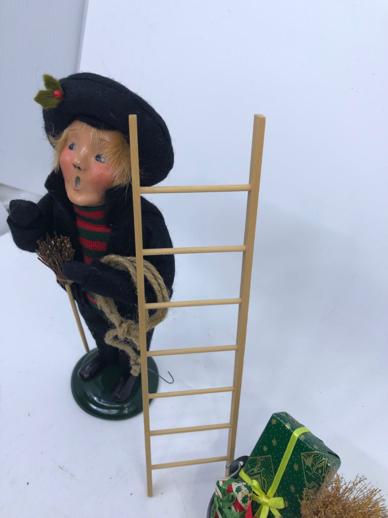 BYERS' CHOICE CHIMNEY SWEEP- 3PC SET