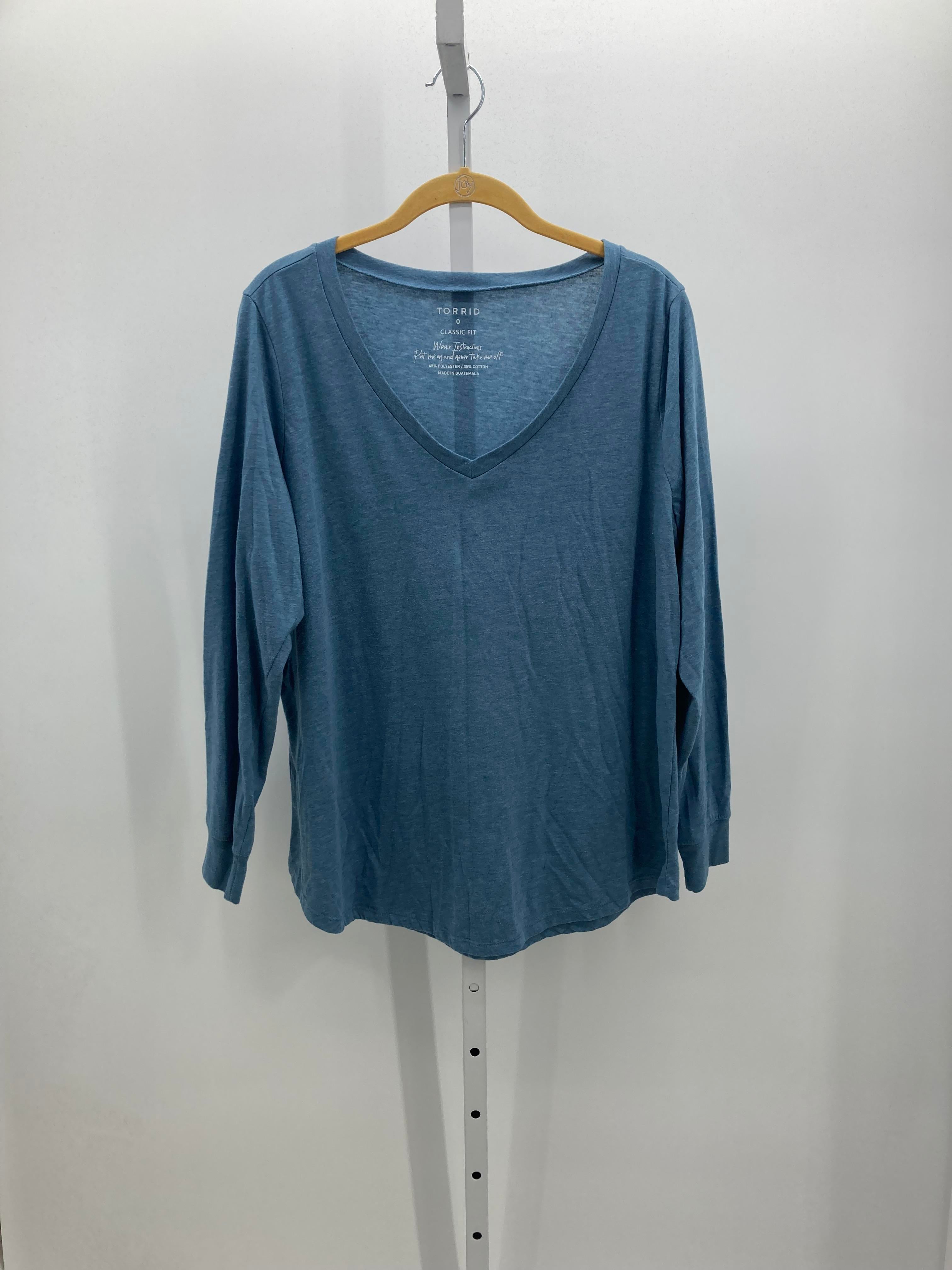 Torrid Size 0X Womens Long Sleeve Shirt