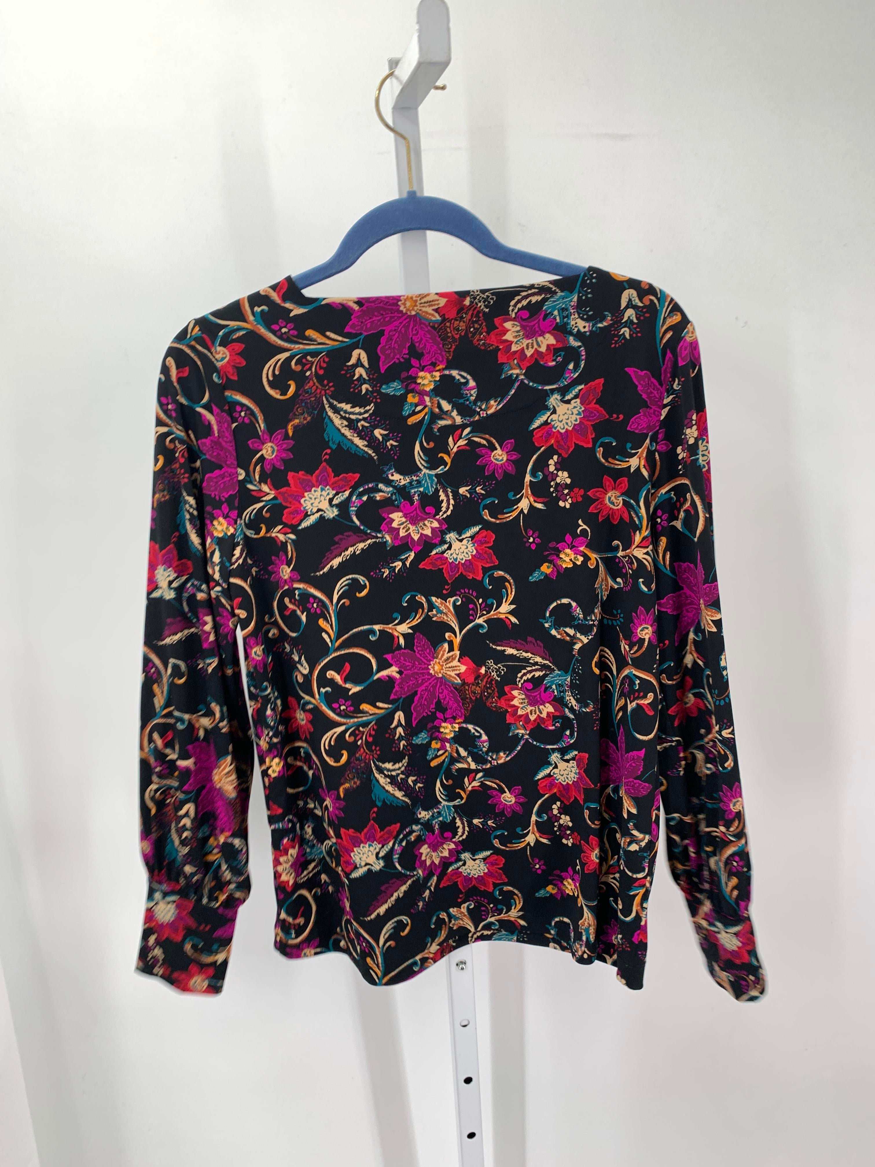 Elie Tahari Size Medium Misses Long Sleeve Shirt