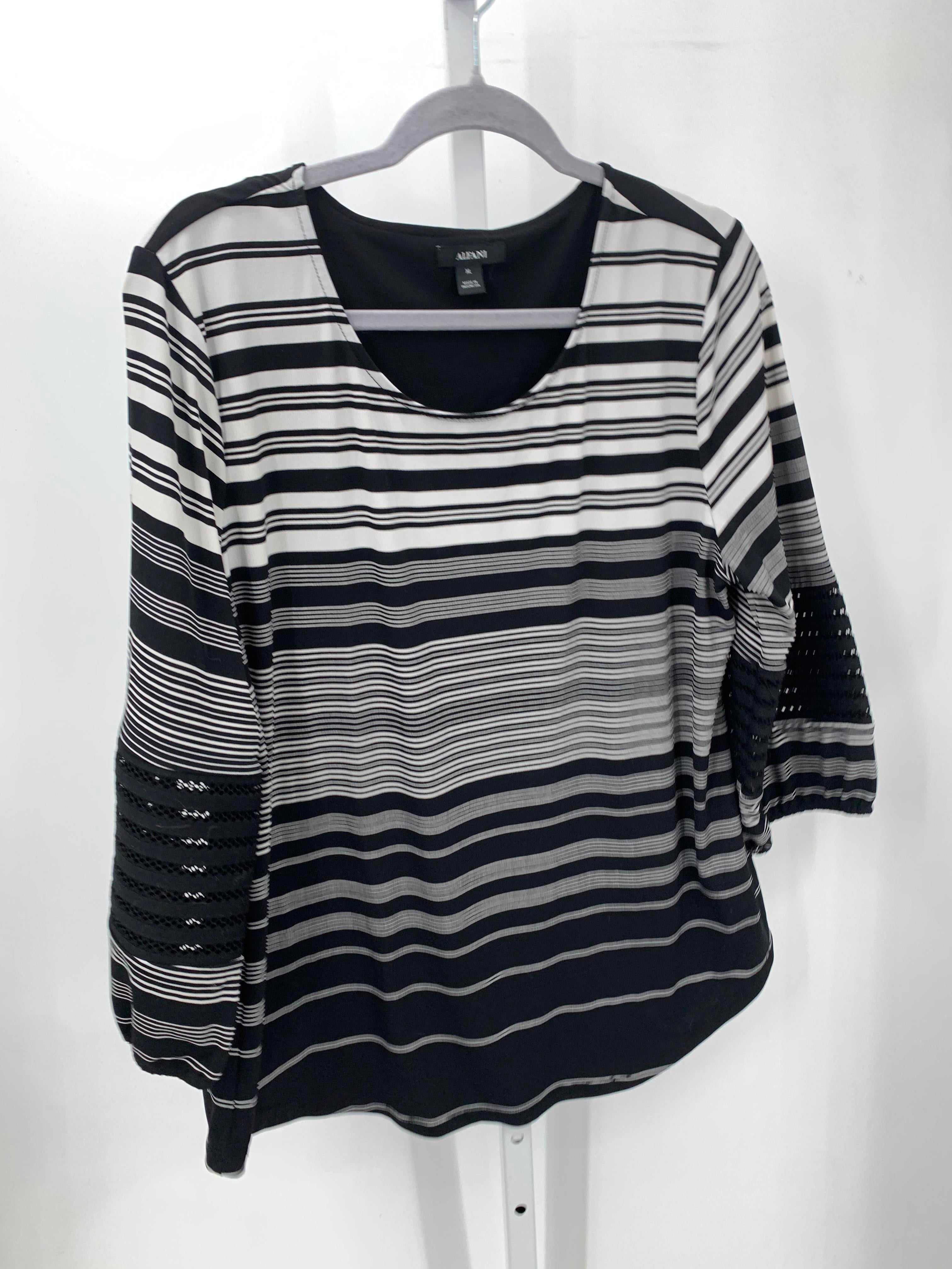 Alfani Size Extra Large Misses 3/4 Sleeve Shirt