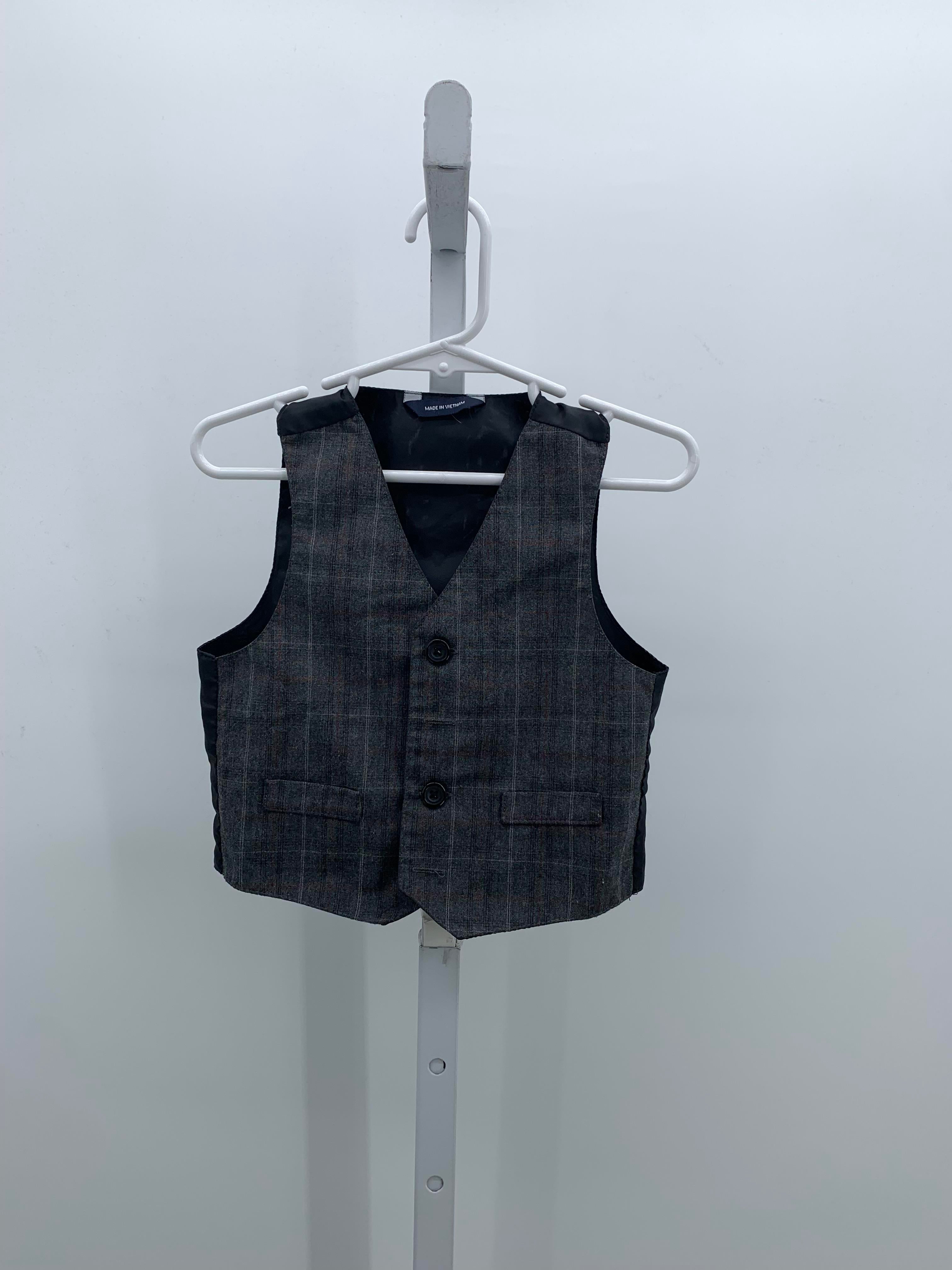 PLAID BTN VEST