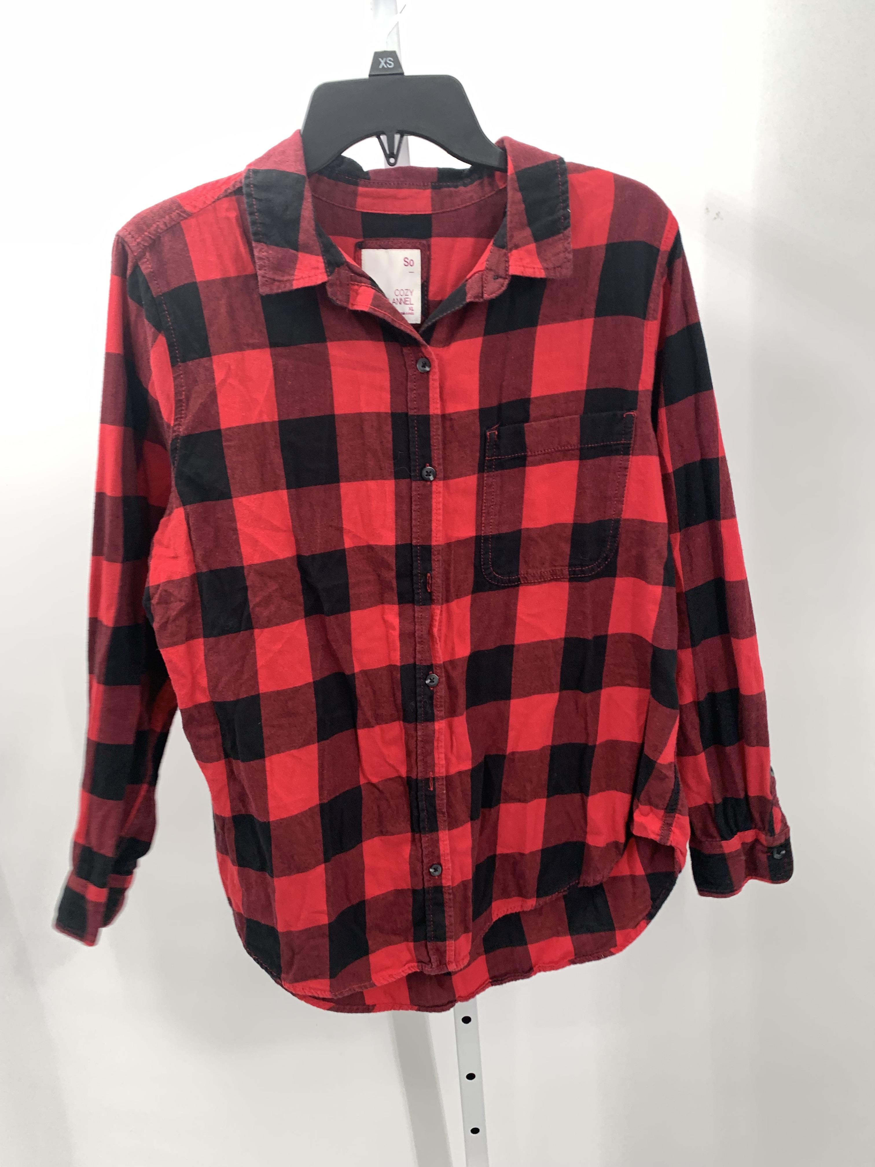 SO Size Extra Large Juniors Long Sleeve Shirt