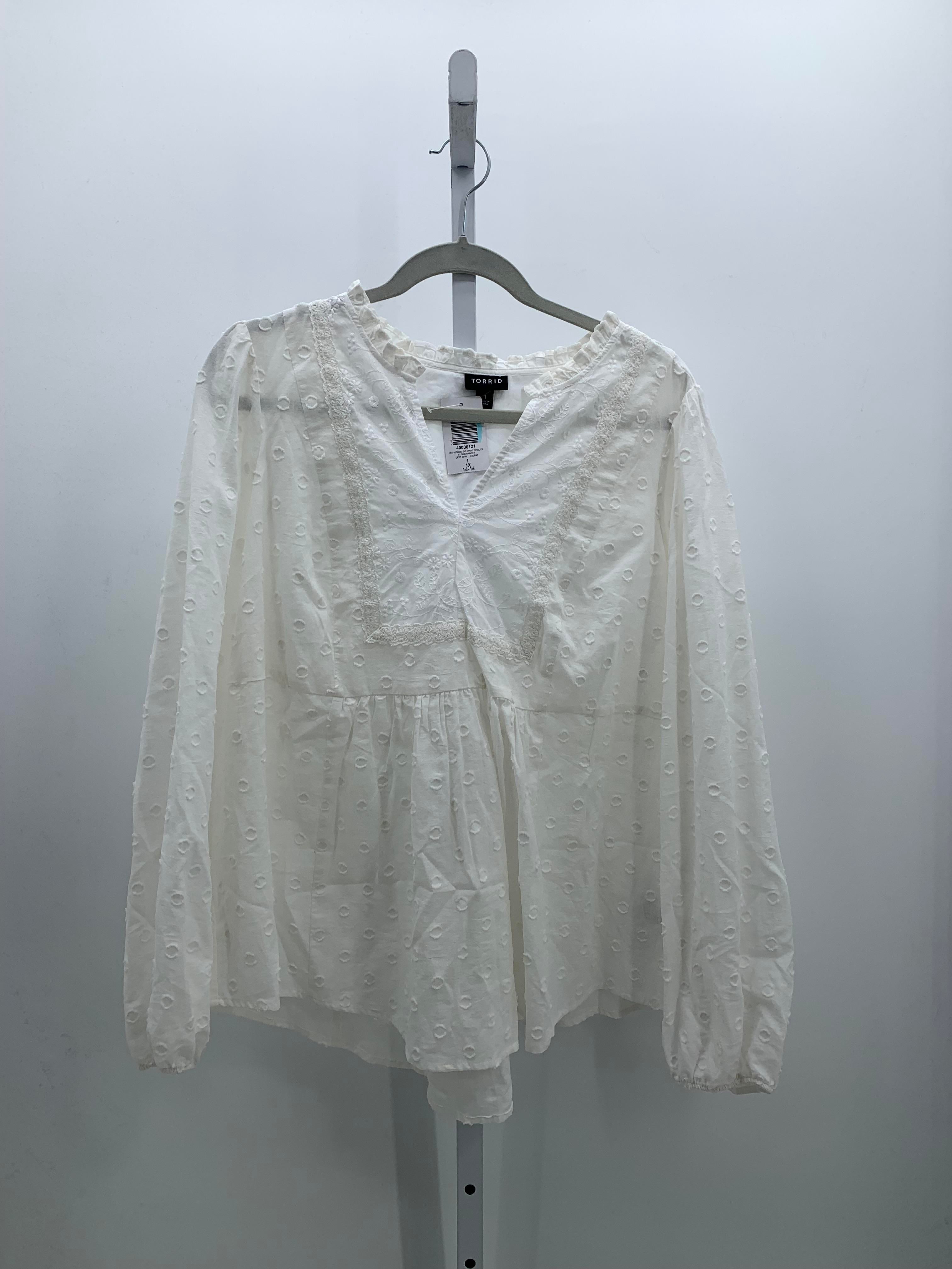 Torrid Size 1X Womens Long Sleeve Shirt