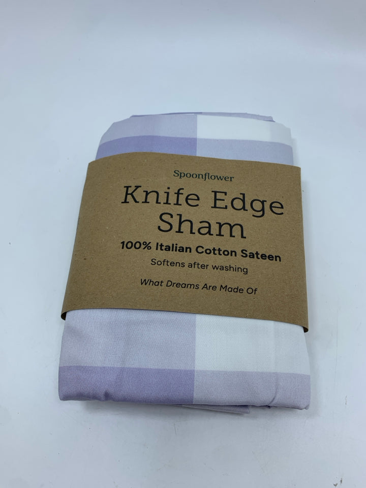 NIP EURO SIZE SPOONFLOWER KNIFE EDGE SHAM ITALIAN COTTON.