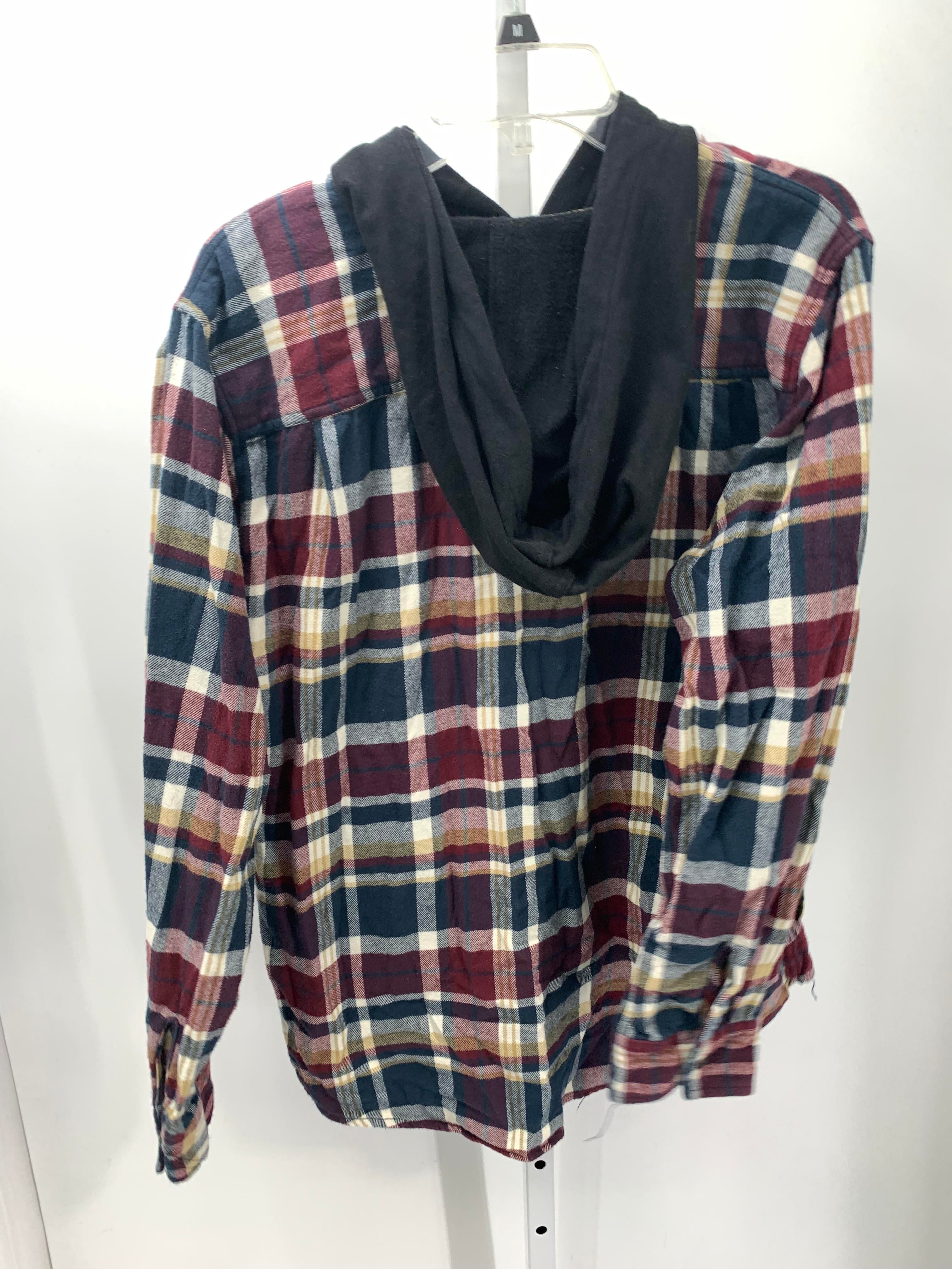 HOODED PLAID