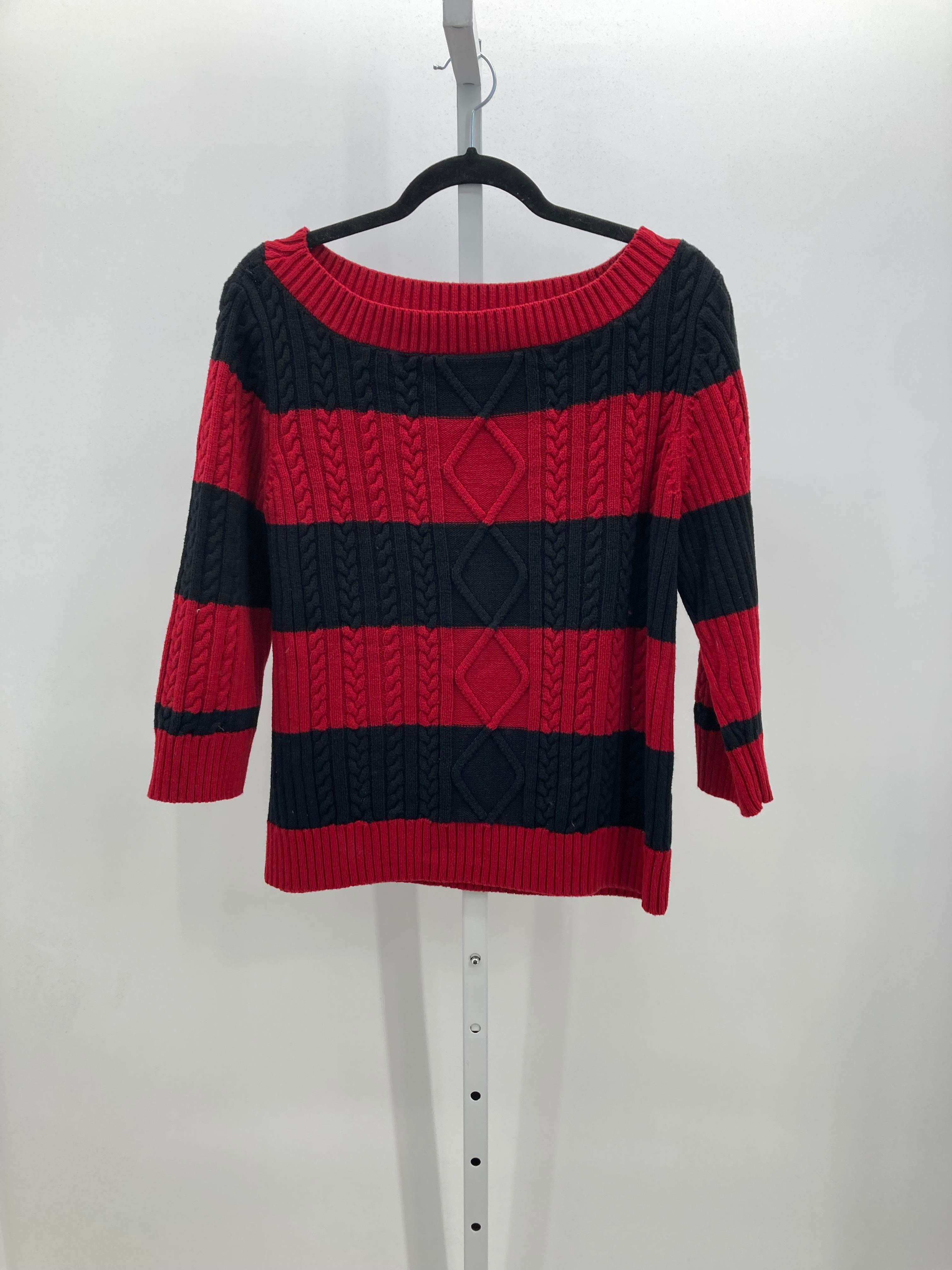 Chaps Size Extra Large Misses 3/4 Sleeve Sweater