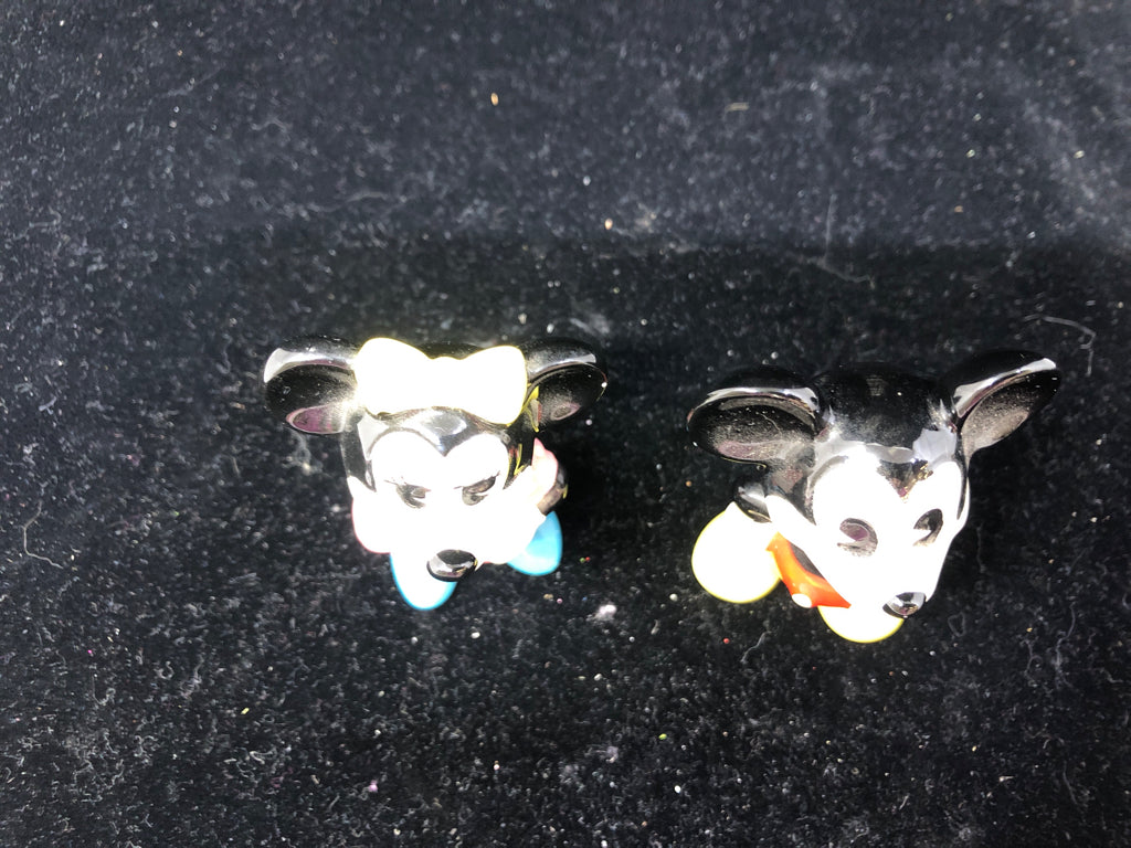 2 VTG MICKEY + MINNIE MOUSE