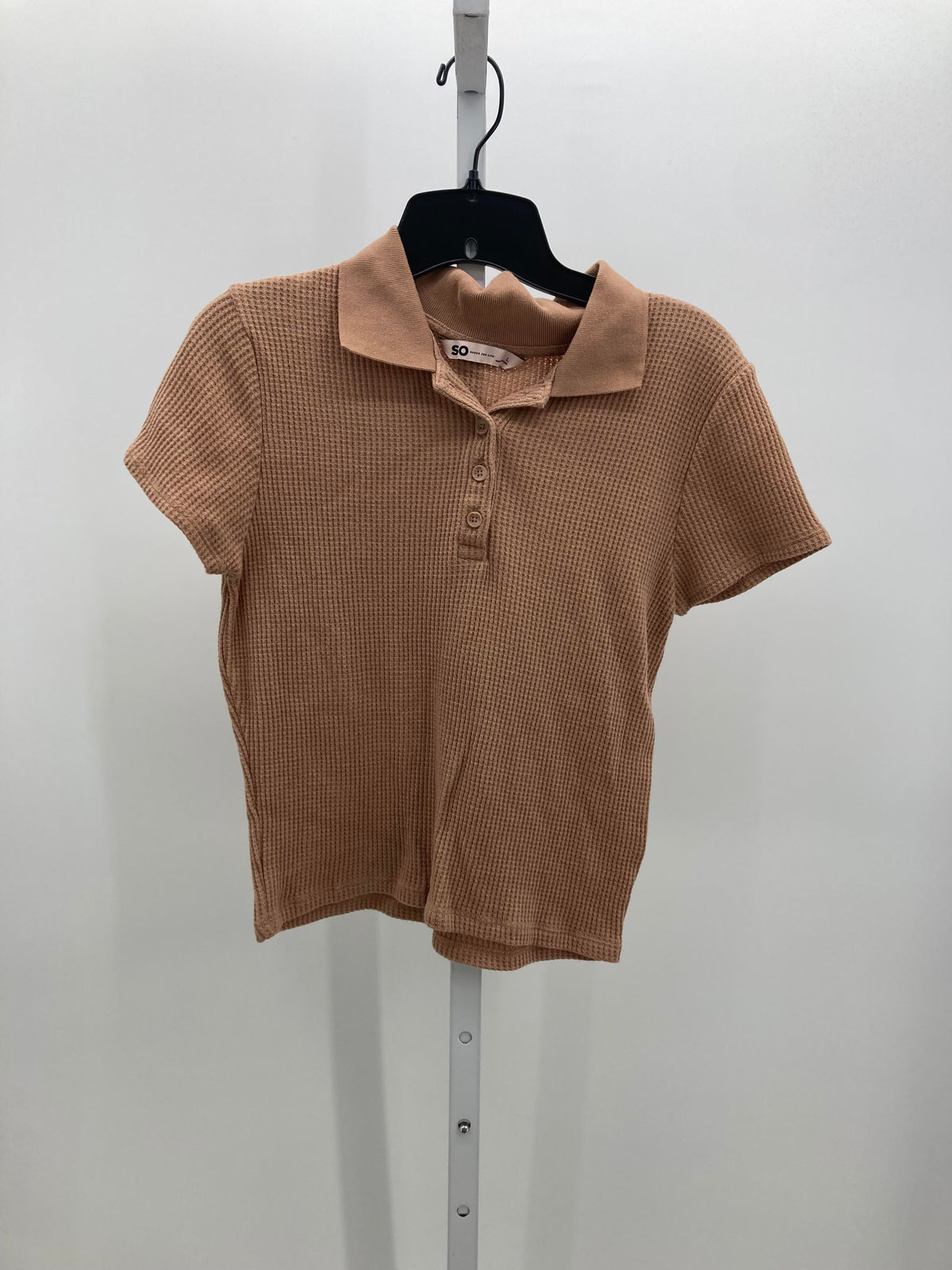 SO Size Large Juniors Short Sleeve Shirt
