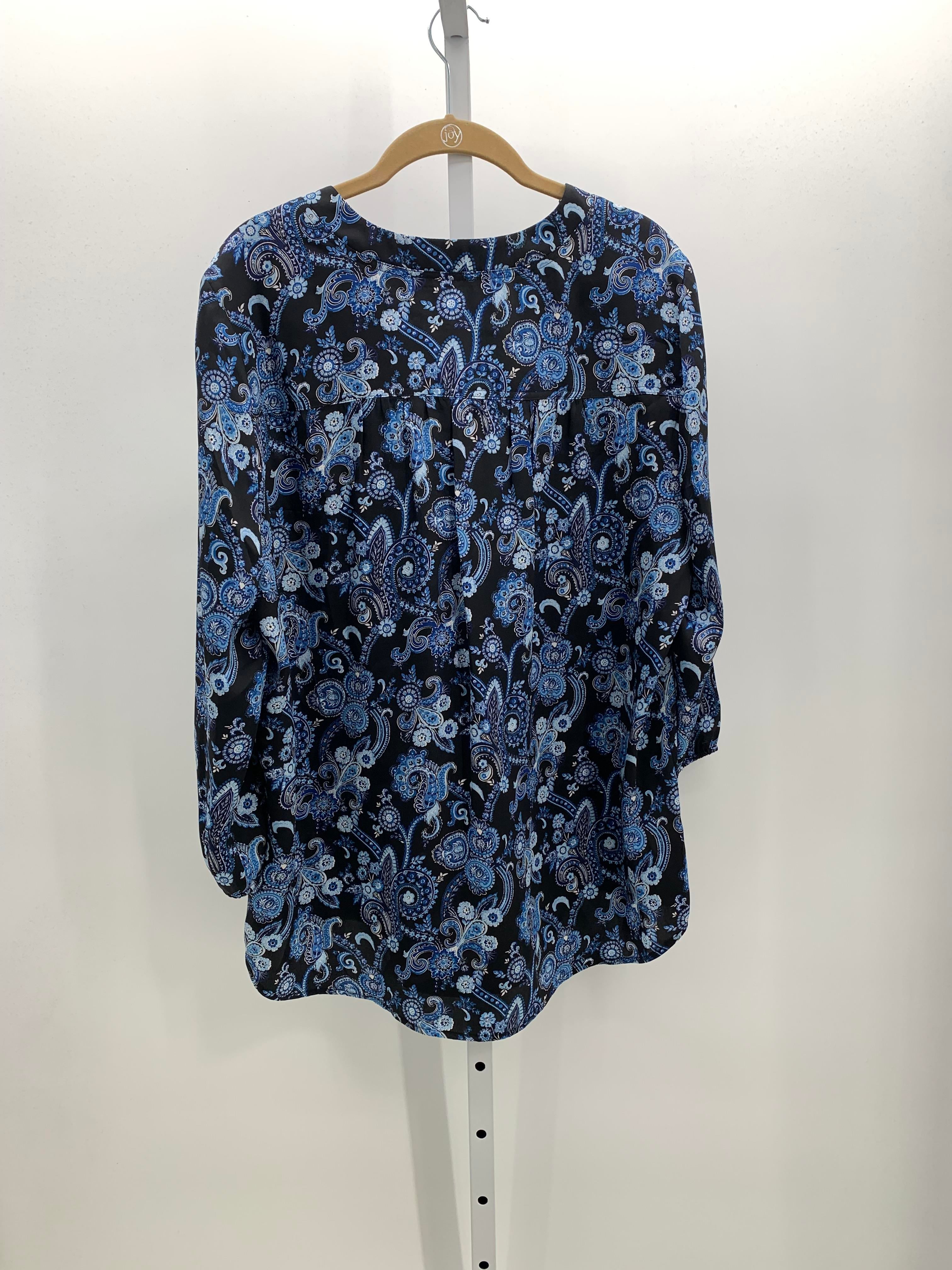 Jones New York Size Large Misses 3/4 Sleeve Shirt